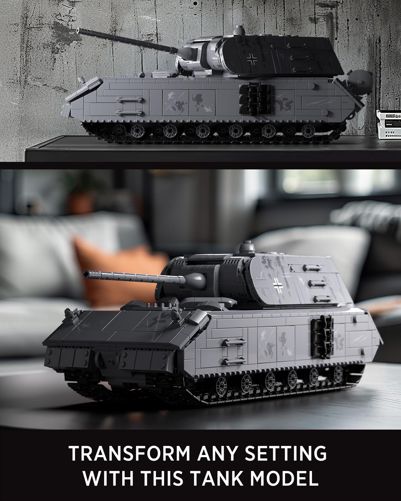 Nifeliz Maus Tank Building Model – WW2 Panzer VIII for Adults | Collectible Army Display (NF10289)