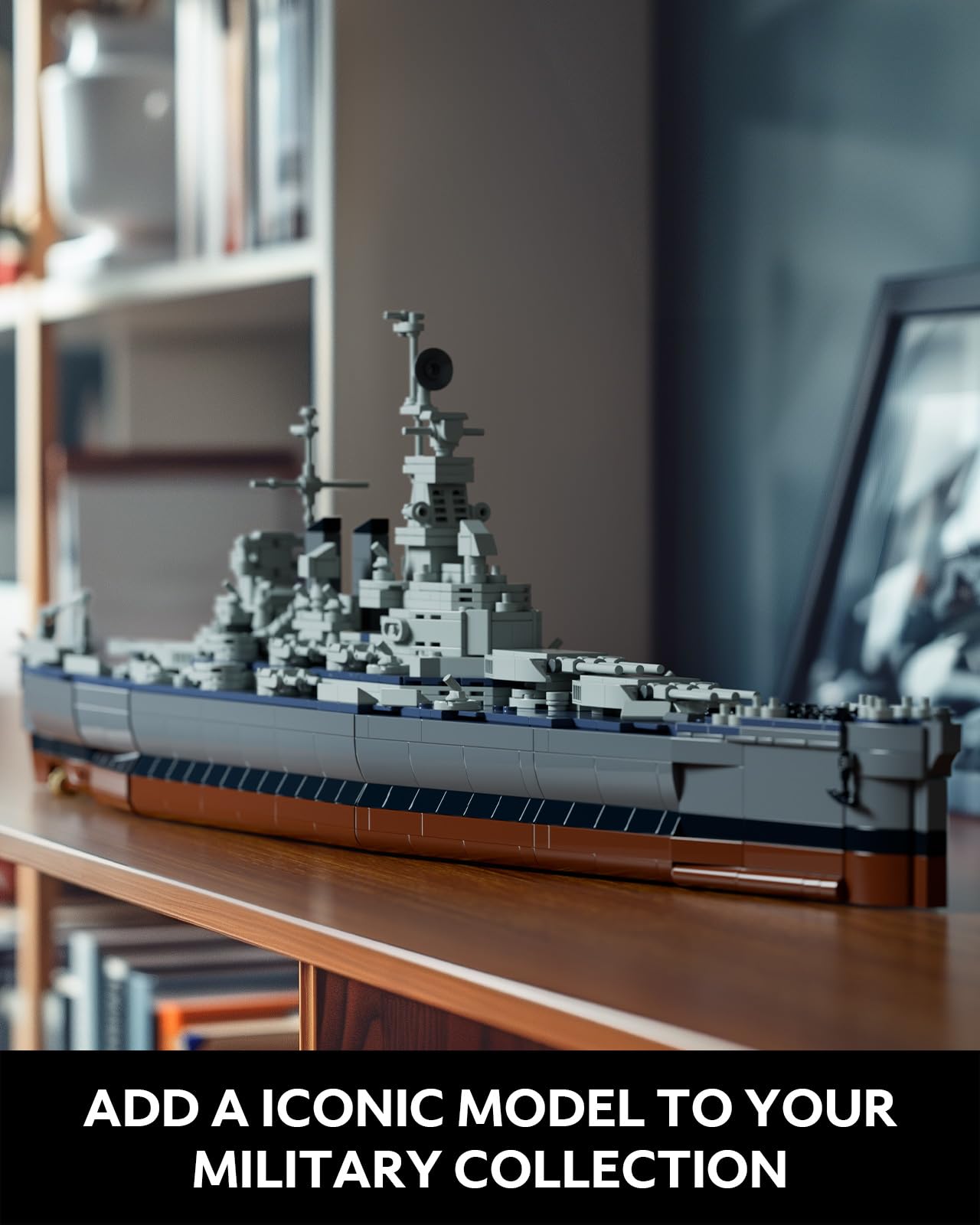 Nifeliz North Battleship NF10280 – Military Building Set for Adults | Collectible Display Model