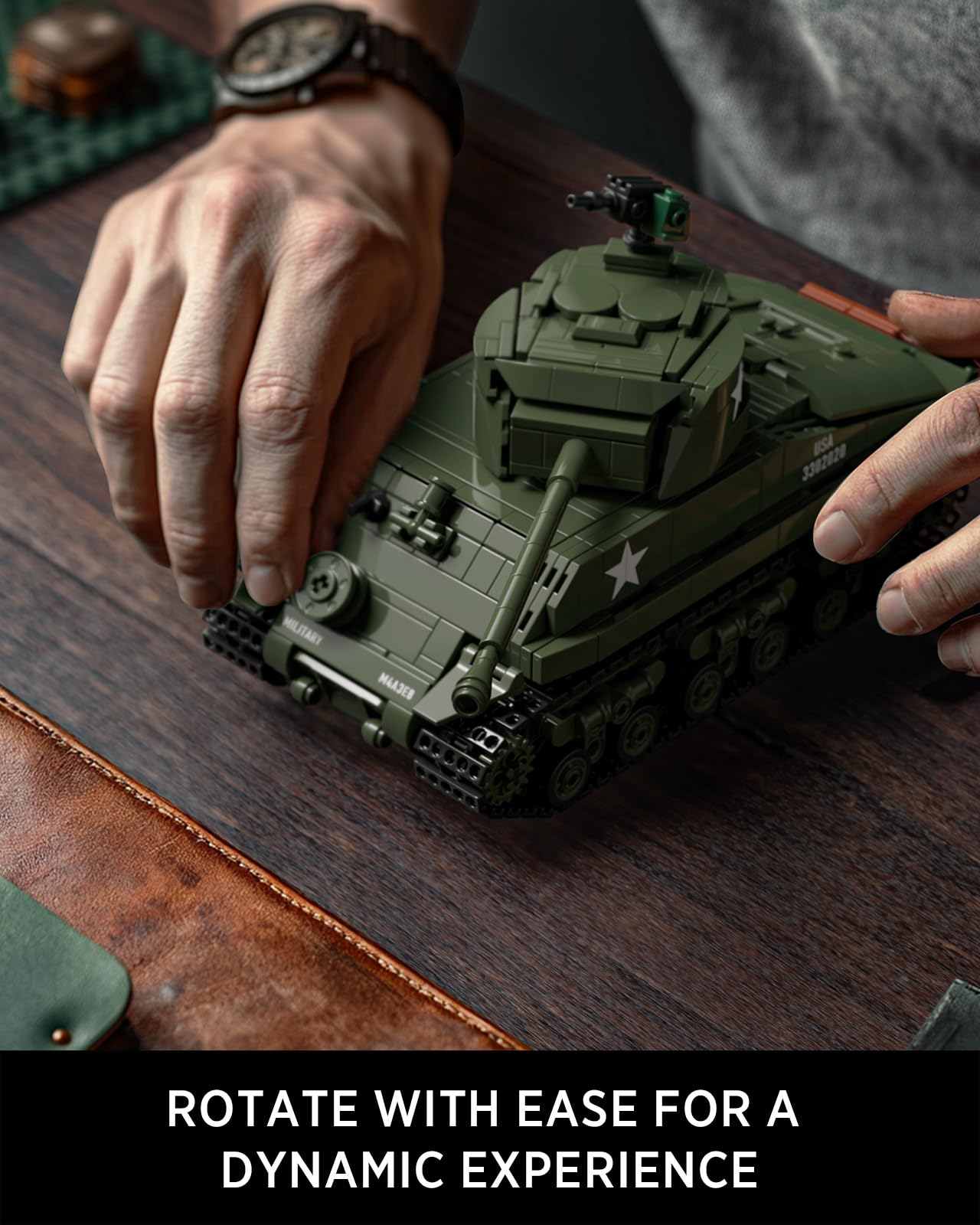 Nifeliz Sherman Military Tank Building Set – 860 PCS (NF10313) | Collectible WW2 Model