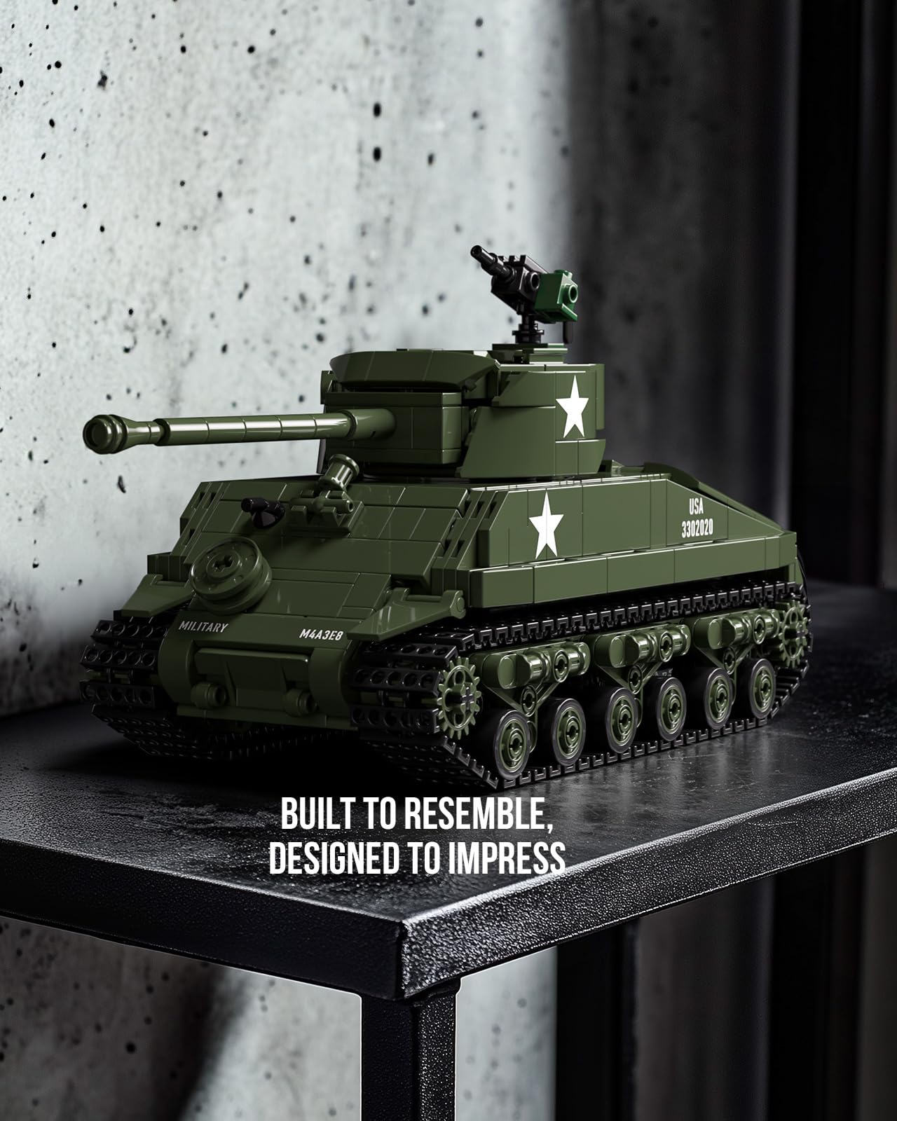 Nifeliz Sherman Military Tank Building Set – 860 PCS (NF10313) | Collectible WW2 Model