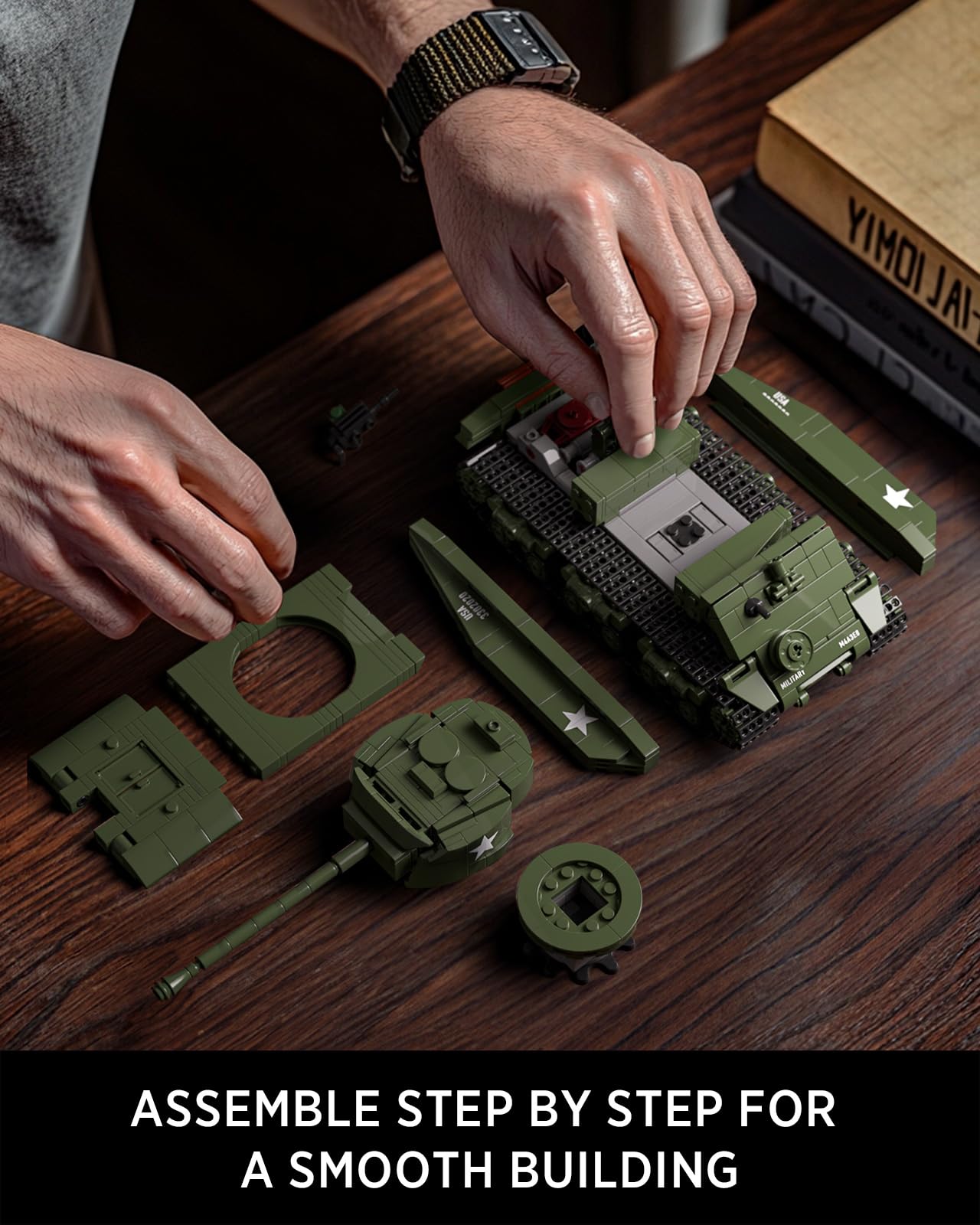 Nifeliz Sherman Military Tank Building Set – 860 PCS (NF10313) | Collectible WW2 Model