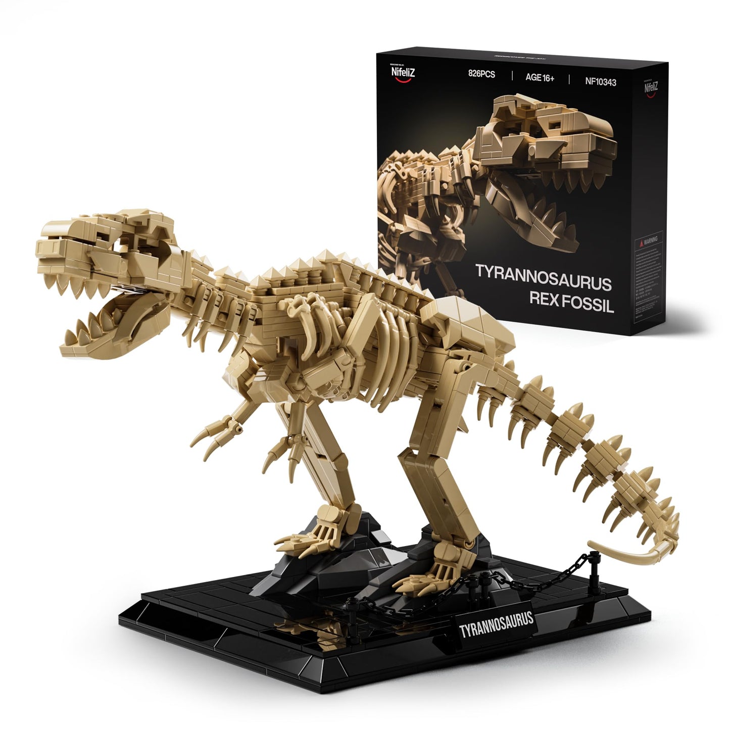 Nifeliz T. Rex Fossils Model — 826-Piece Skeleton (NF10343)
