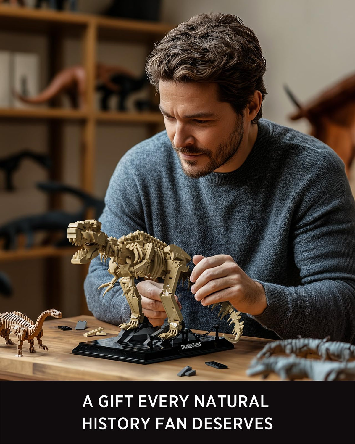 Nifeliz T. Rex Fossils Model — 826-Piece Skeleton (NF10343)