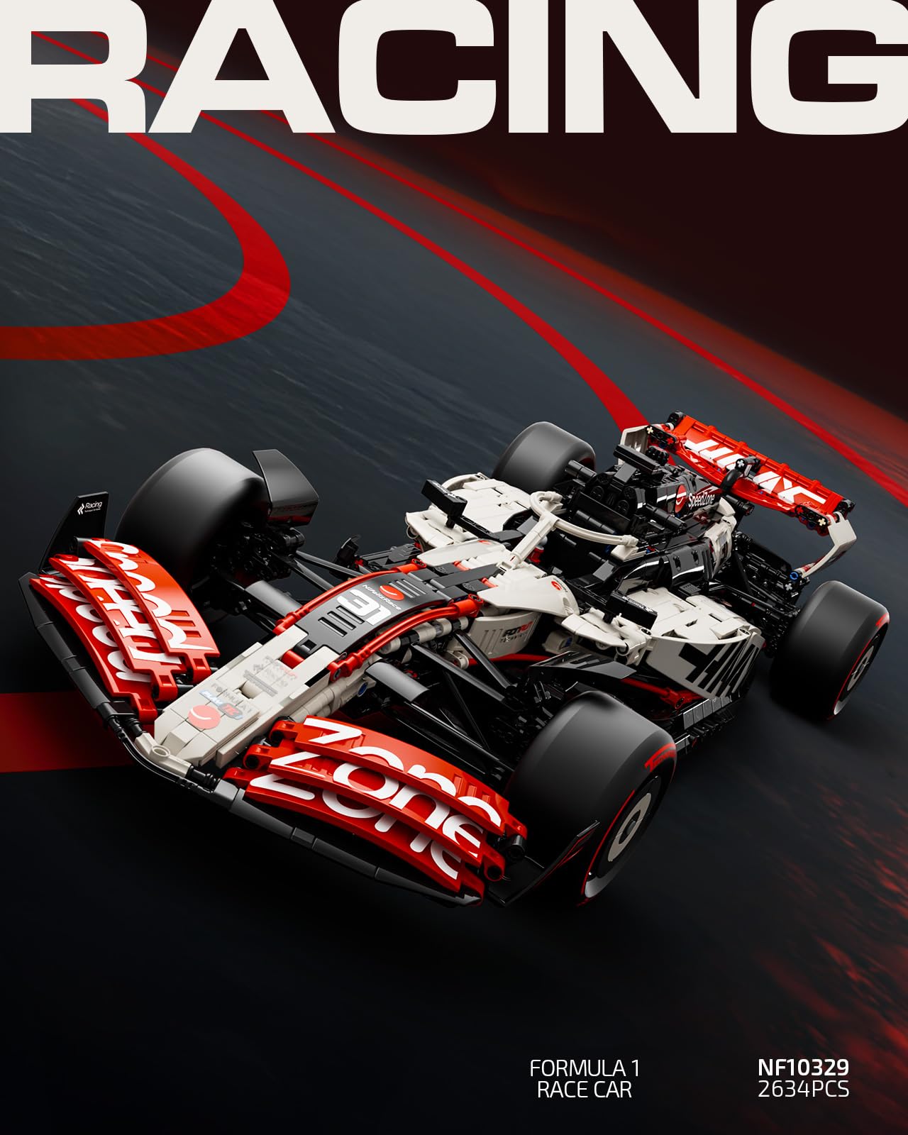 Nifeliz V25 F1 Racing Car Model Set 1:8 Scale | NF10329 – Collectible Display for Racing Fans