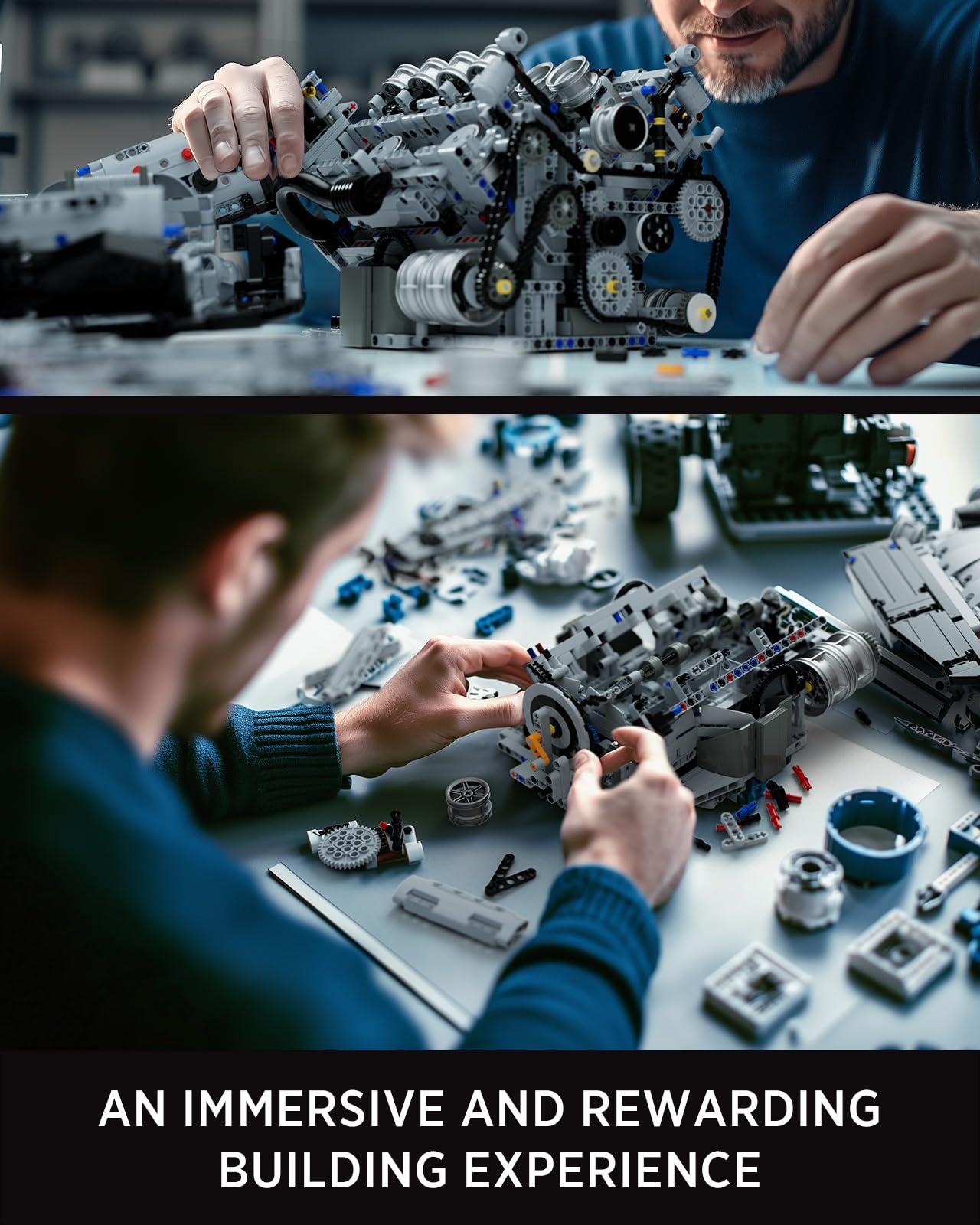 Nifeliz V8 Engine Building Set – Exclusive Advanced Collector's Model (2725 PCS, NF10287)
