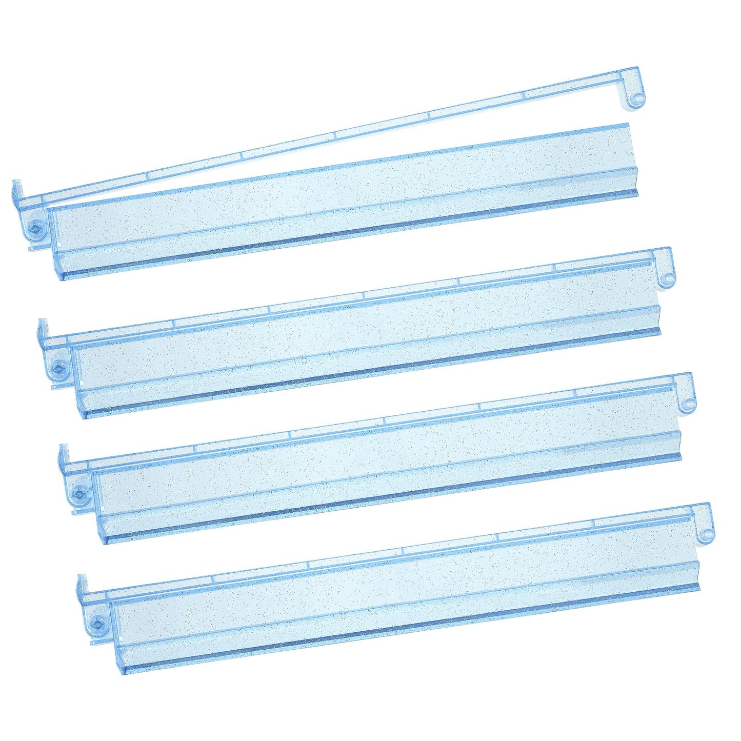 Niflirt Mahjong Racks with Pushers – 4-Piece Acrylic Tile Holders for Home & Club Play