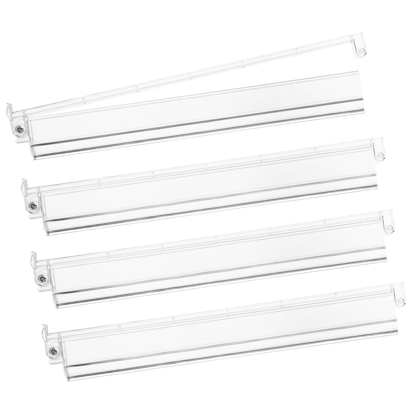 Niflirt Mahjong Racks with Pushers – 4PCS Acrylic Majiang Tile Holders for Home & Club Use