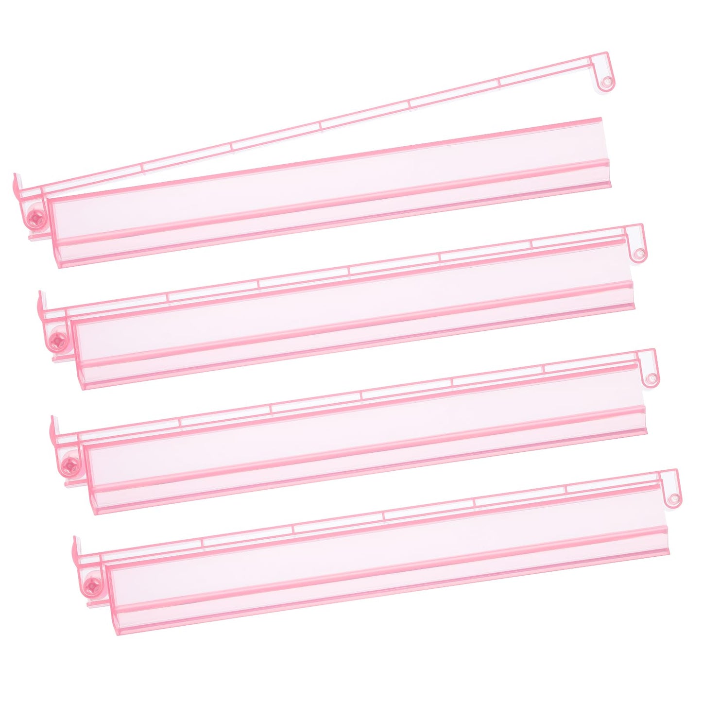 Niflirt Mahjong Racks with Pushers — 4-Piece Acrylic Tile Holder Set