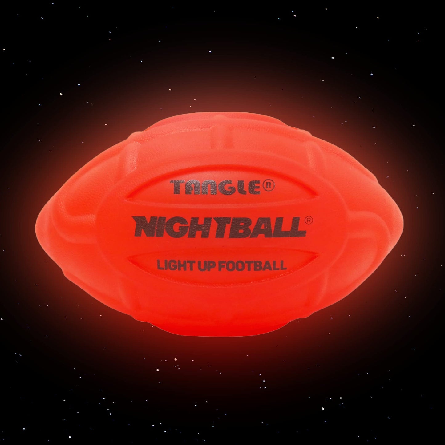 Nightball Glow in the Dark LED Football – Light Up Night Play for Kids & Adults (Red)