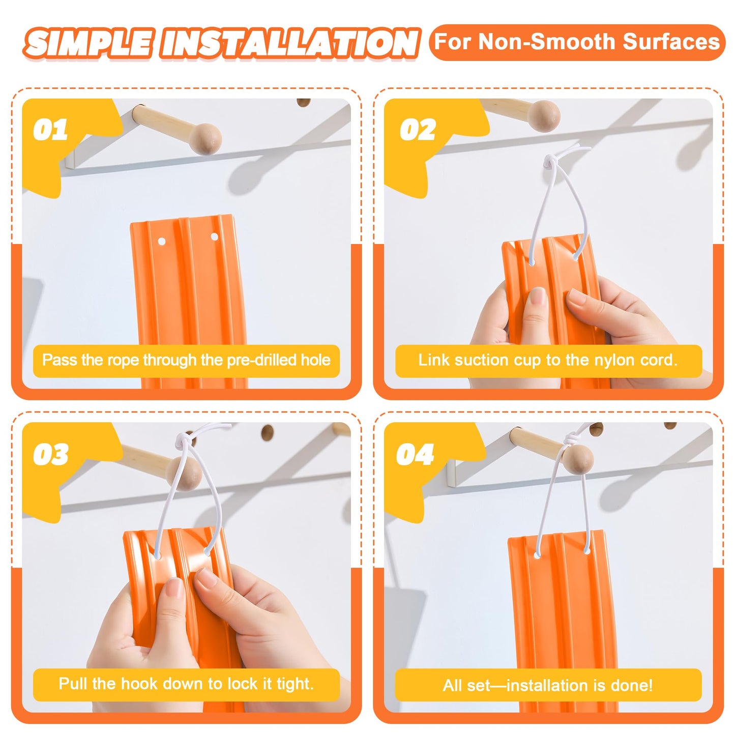 Nigwet Flexible Race Track – 15ft Bendable Toy Track for Kids (Orange)
