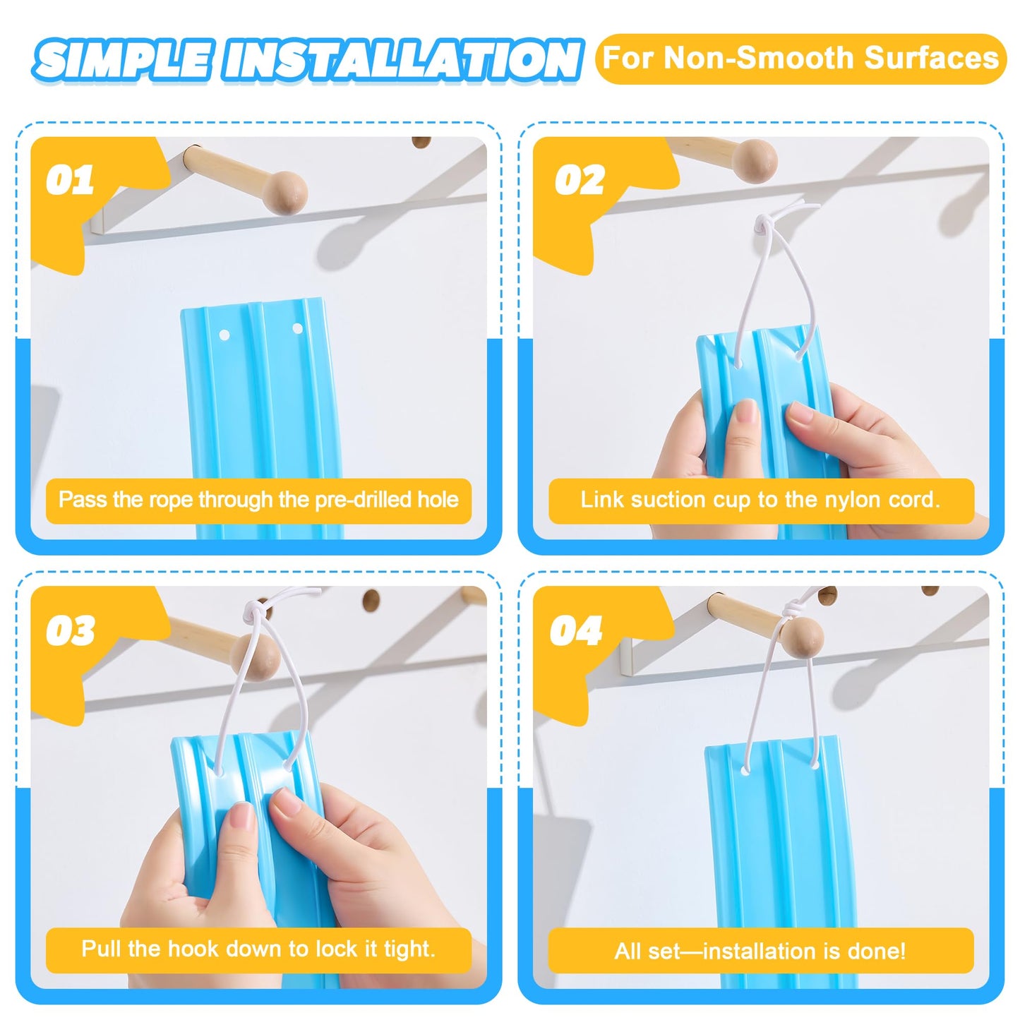 Nigwet Flexible Race Track for Kids - 15 Ft Bendable Track with Car Ramp Toy (Light Blue)