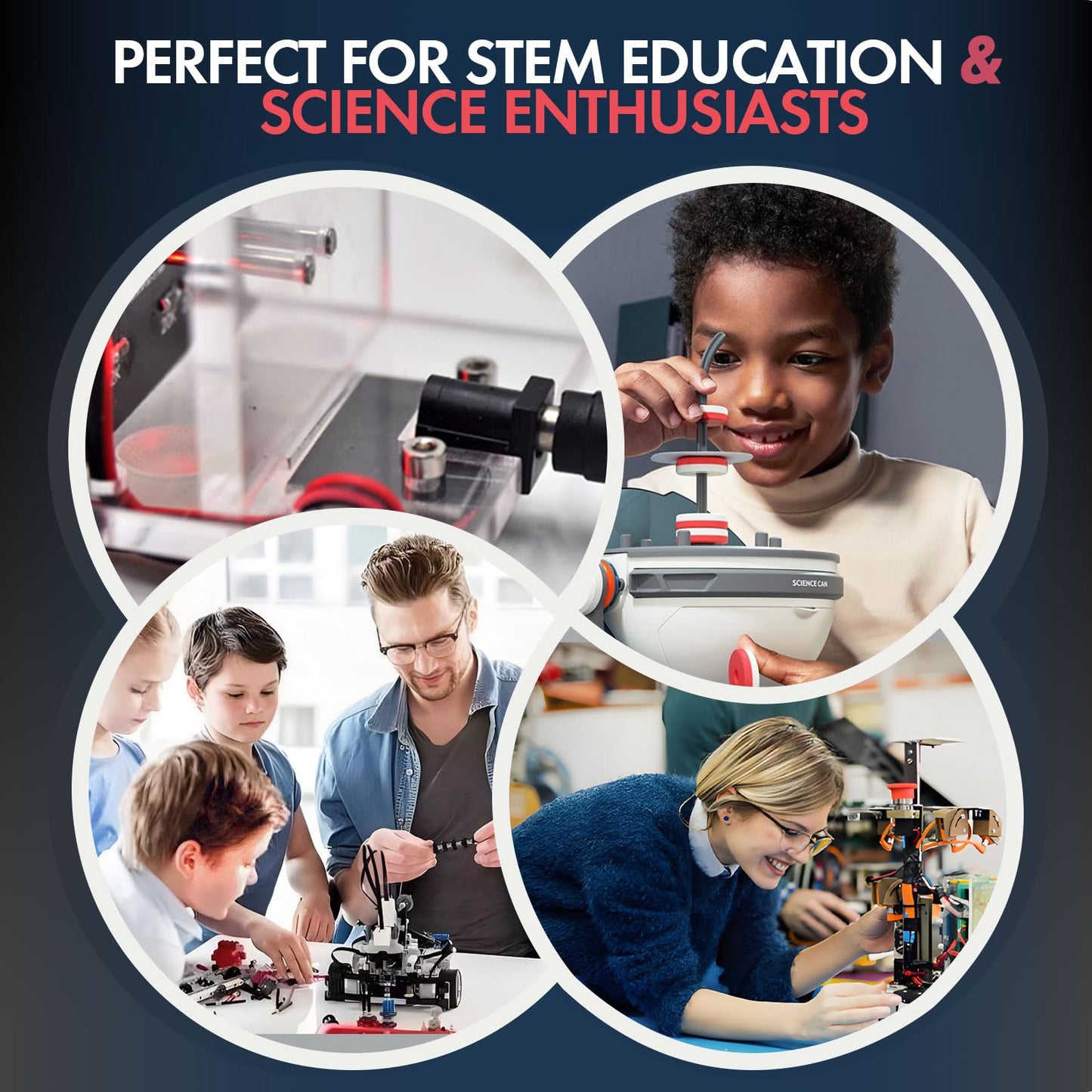 NikolaToy High Tech Electromagnetic Coil Accelerator – Premium STEM Toy for Physics Education