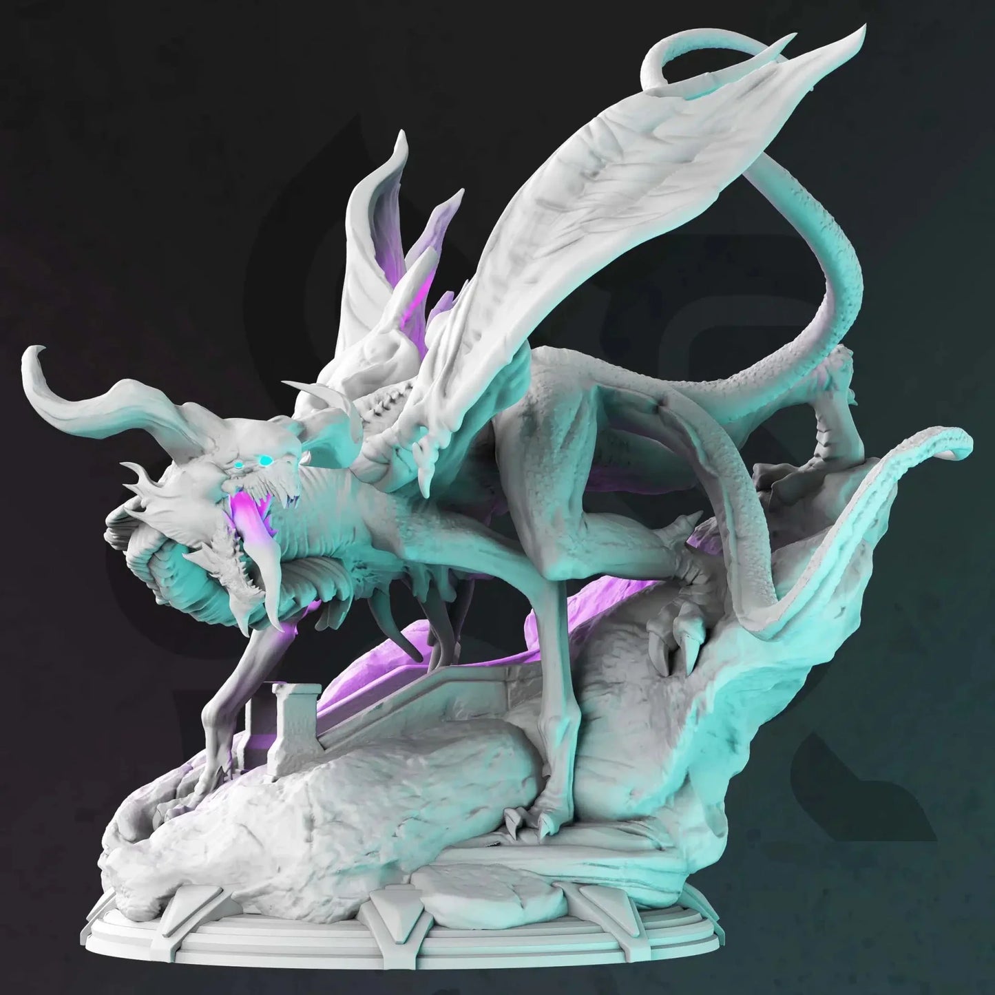 Nilth – The Psionic Dragon - 3D Monster Dragon Miniature