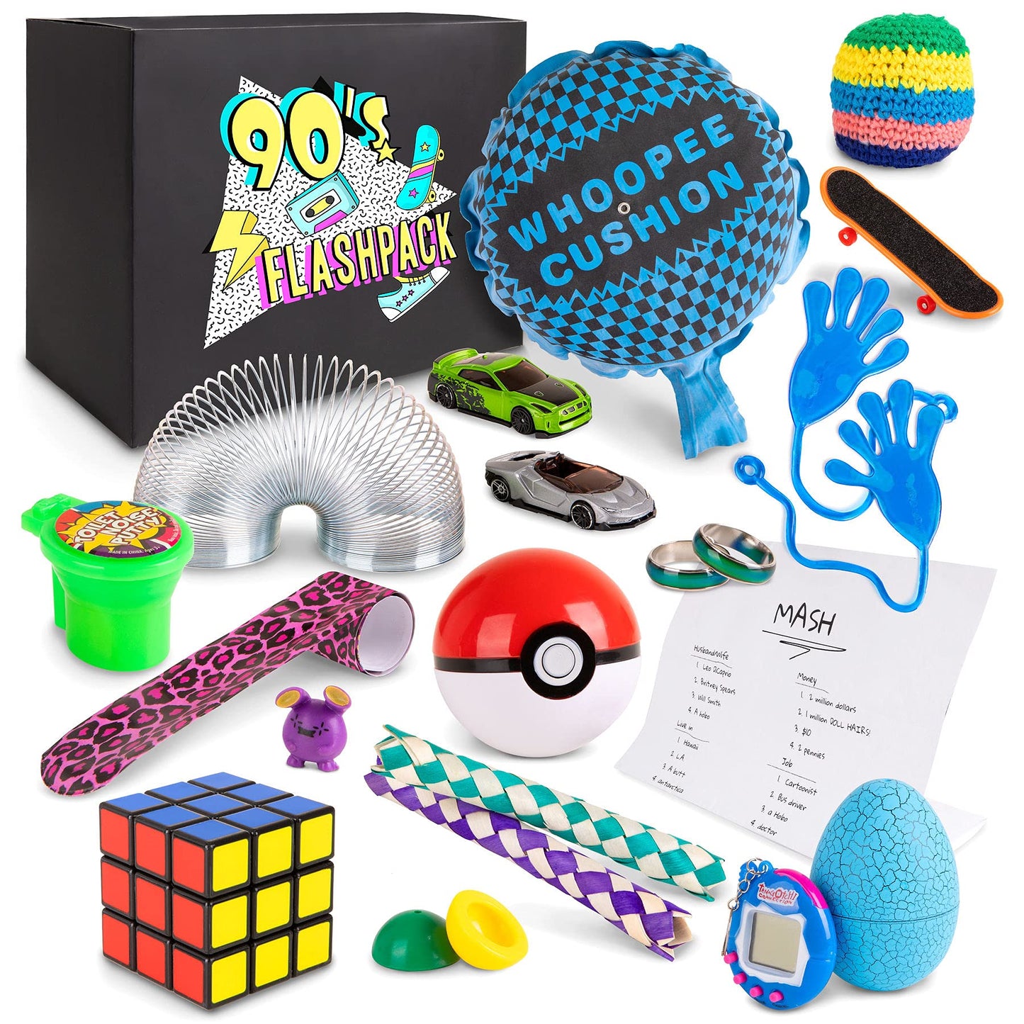 90's Flashpack | Nostalgic 1990s Toy Gift Box for Adults & Teens