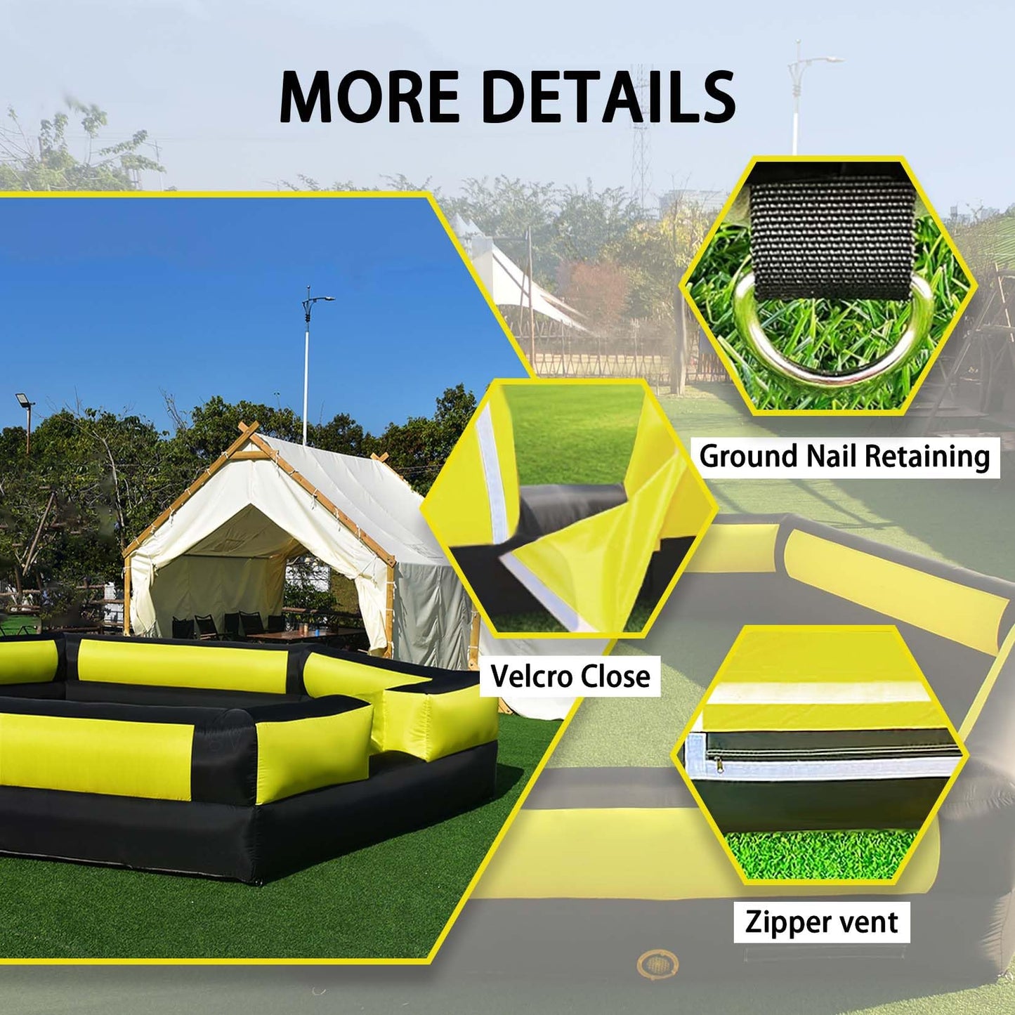 Ninghaovov 17FT Gaga Ball Pit – Portable Inflatable with Blower for Indoor & Outdoor Fun