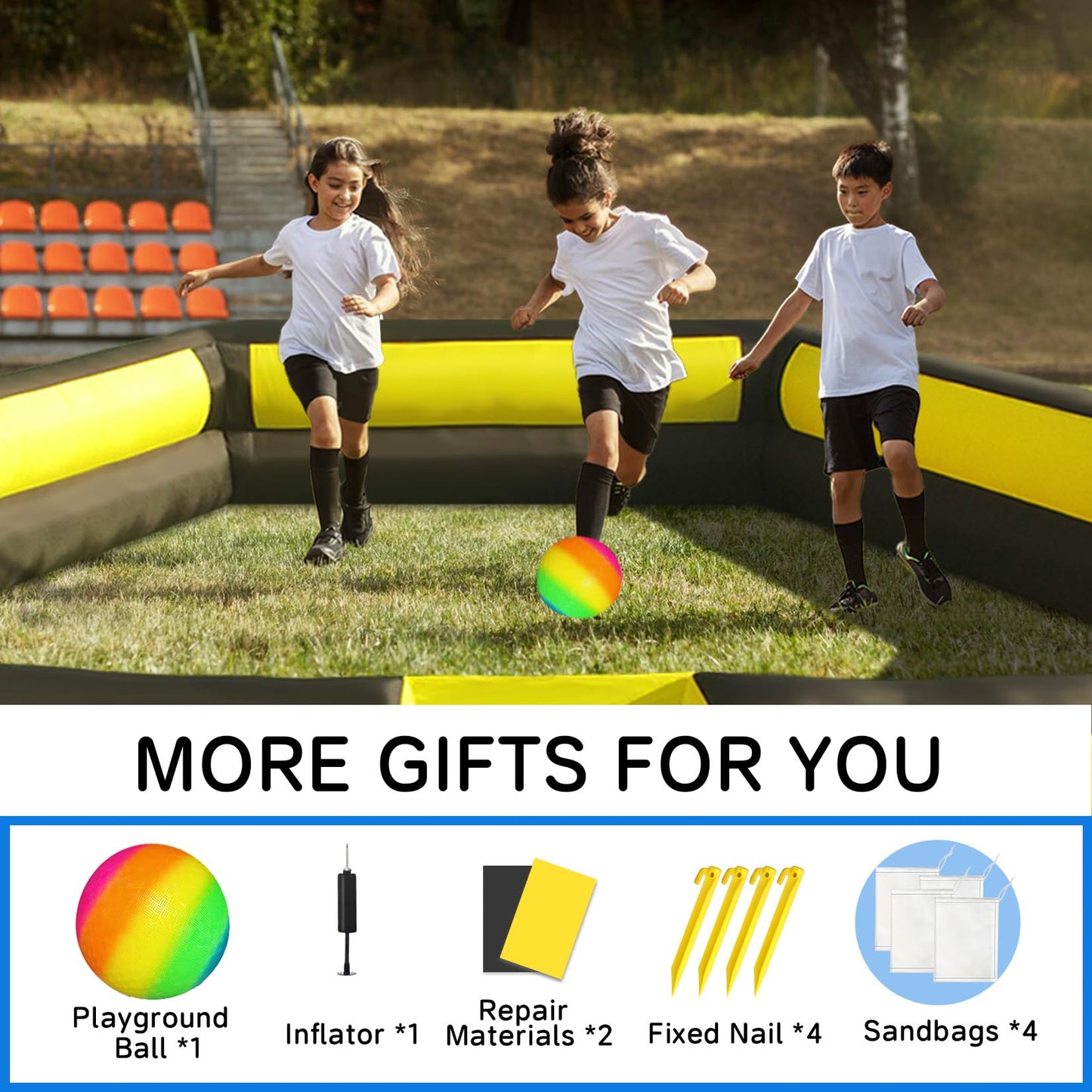 Ninghaovov 17FT Gaga Ball Pit – Portable Inflatable with Blower for Indoor & Outdoor Fun