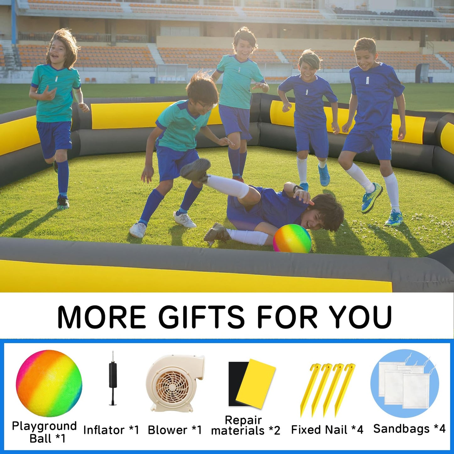 Ninghaovov 20ft Gaga Ball Pit – Portable Inflatable Arena for Indoor & Outdoor Fun