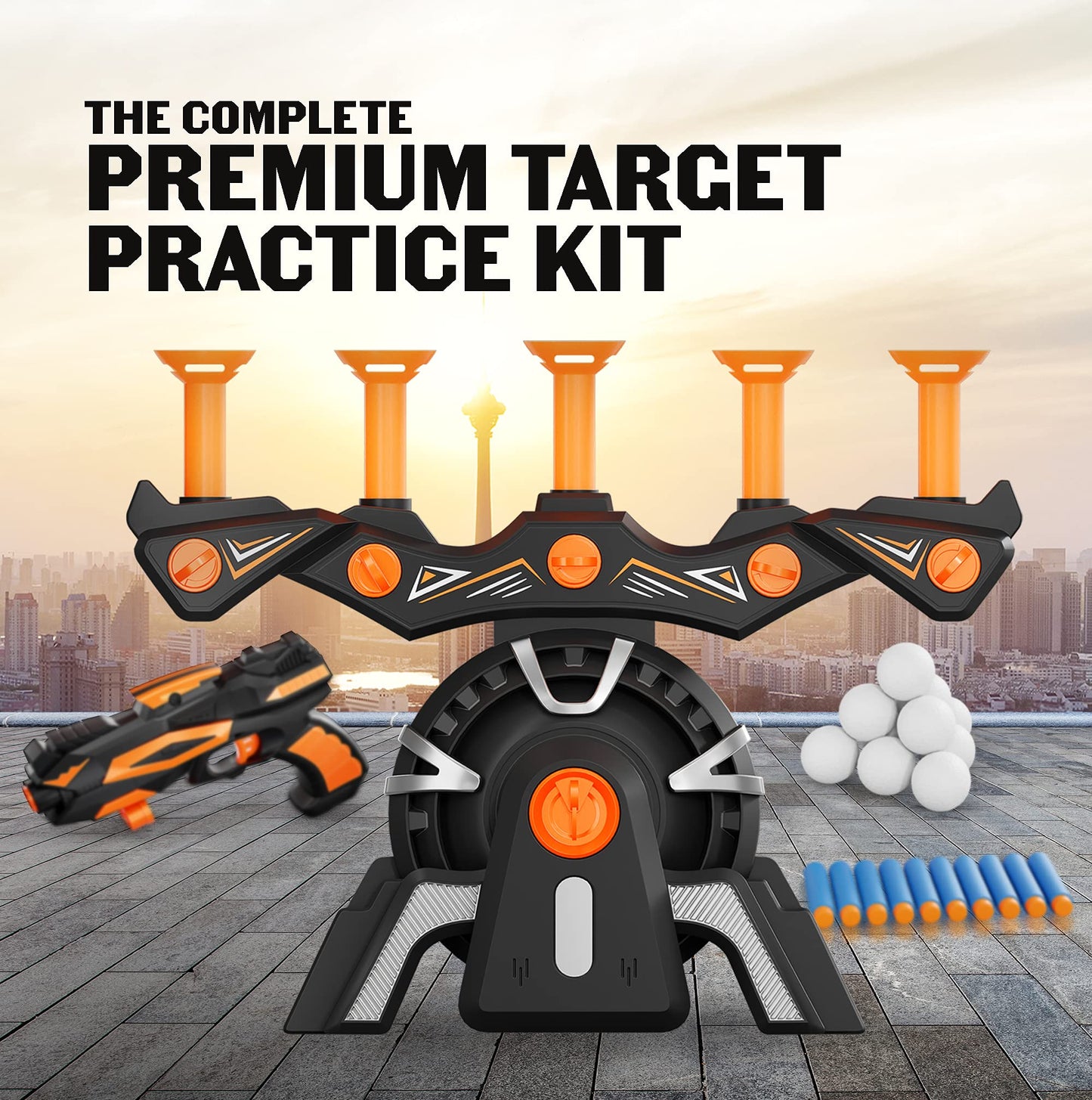 Ninja Blast Hover Shot: Floating Target Game for Nerf Guns – Fun Toy for Kids 6+