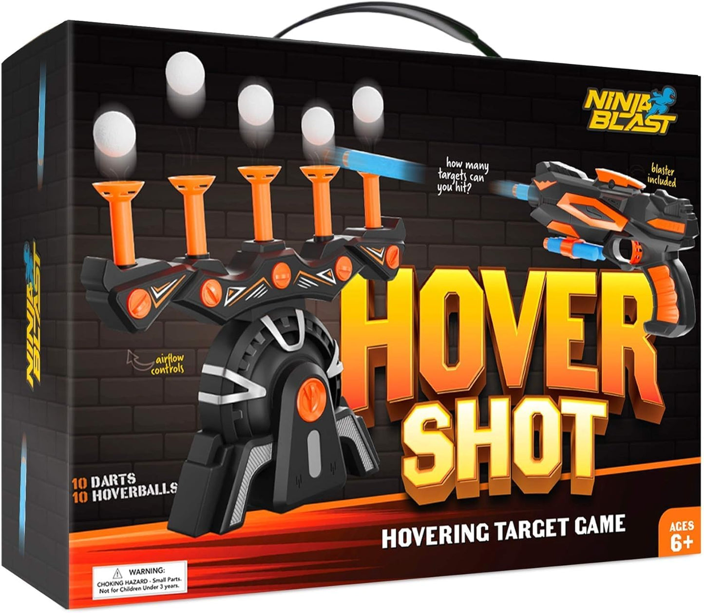 Ninja Blast Hover Shot: Floating Target Game for Nerf Guns – Fun Toy for Kids 6+