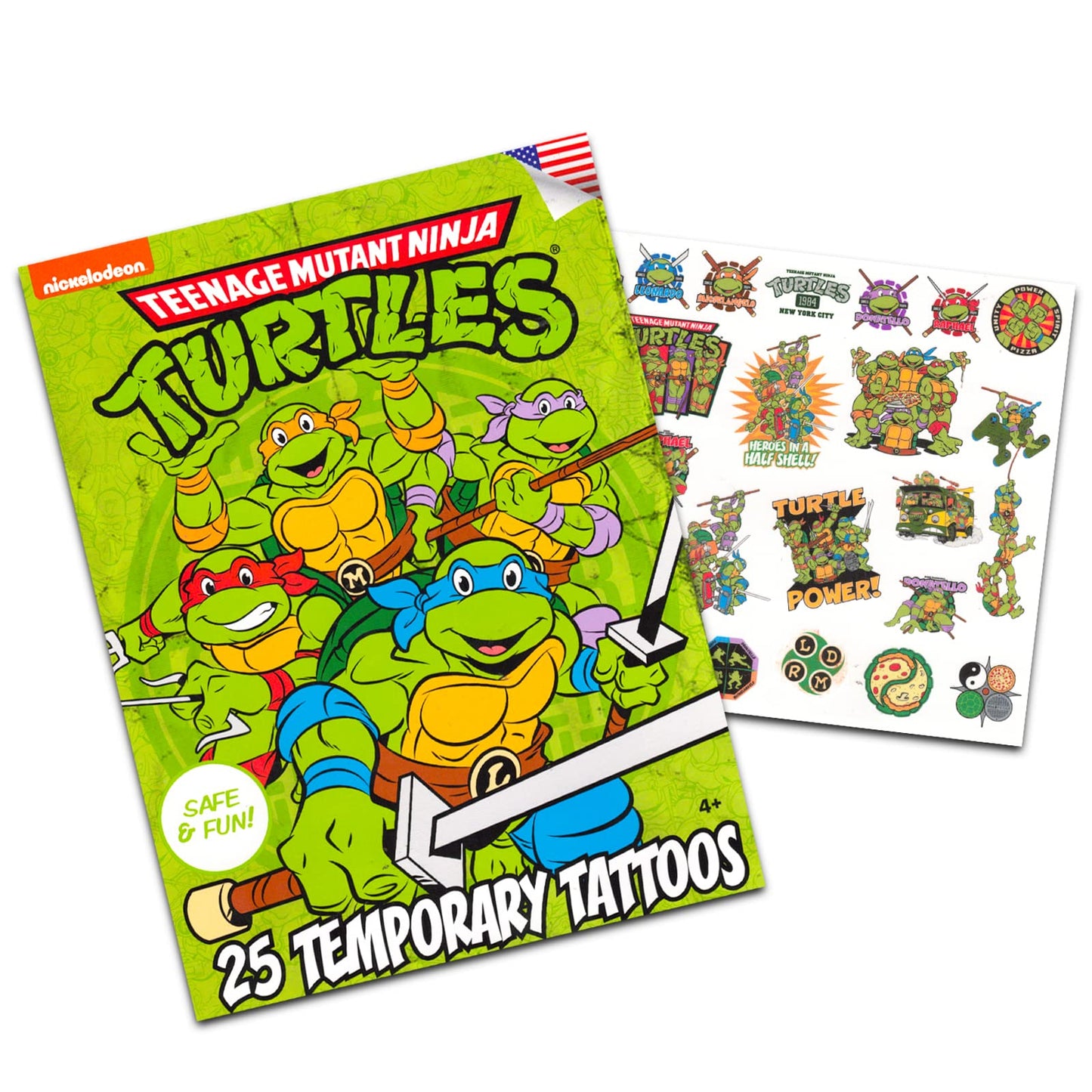 NINJA TURTLES TMNT Imagine Ink Bundle: Activity Book + 25 Tattoos & Party Favors