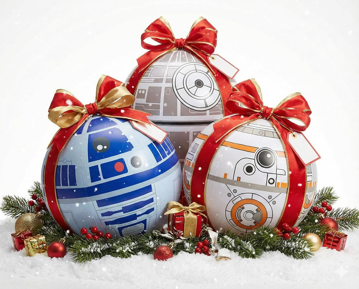 NINOSTAR Galactic Inflatable Balls Set – 3 Large Beach Balls for Party Decor & Pool Fun