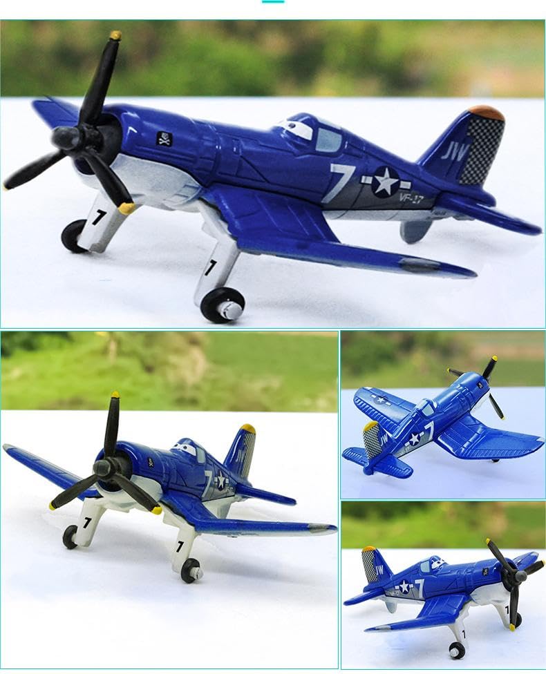 Niorcls Planes No.7 Skipper Riley 1:55 Diecast Plane – Fire & Rescue Toy