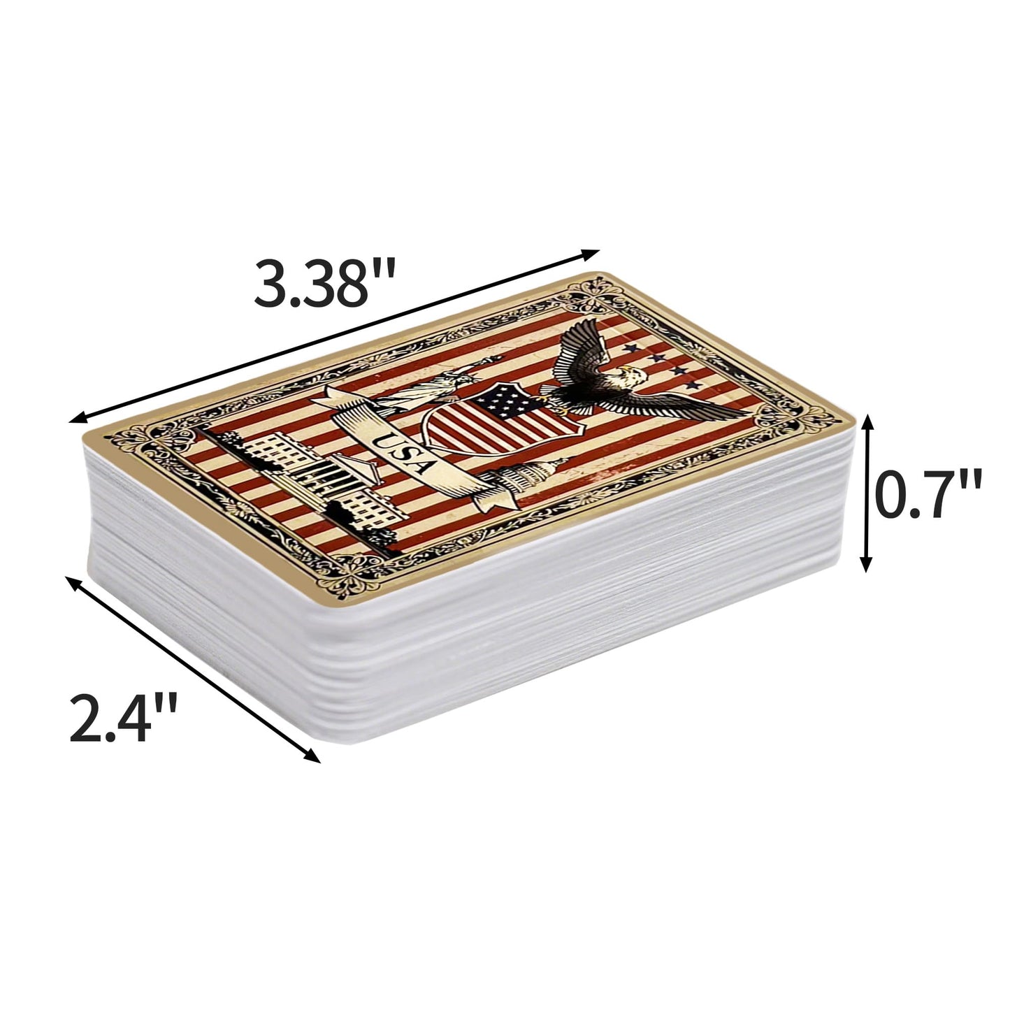 NIROZA American Pride Playing Cards – Premium Plastic Waterproof Deck