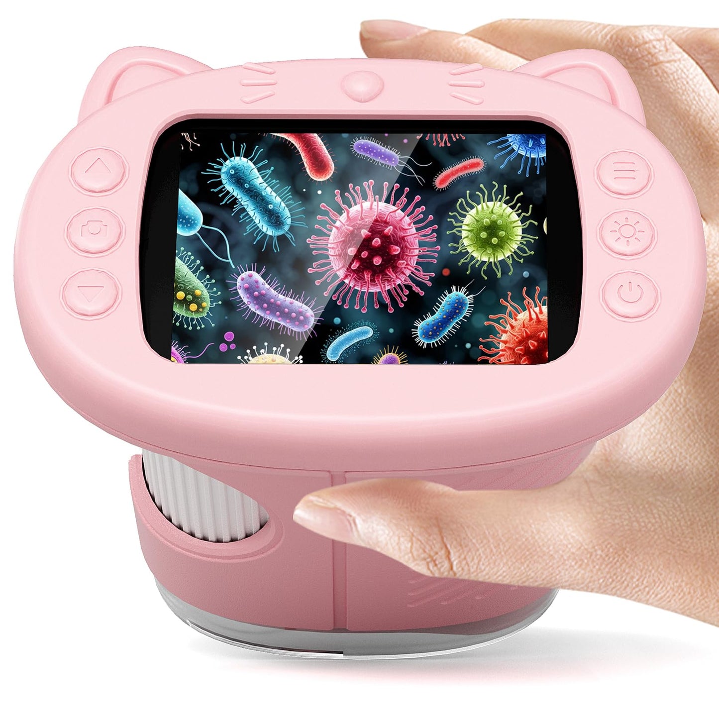 Nisumkey Wonderquest 1000X Handheld Digital Microscope – 2.0-Inch IPS Screen STEM Toy
