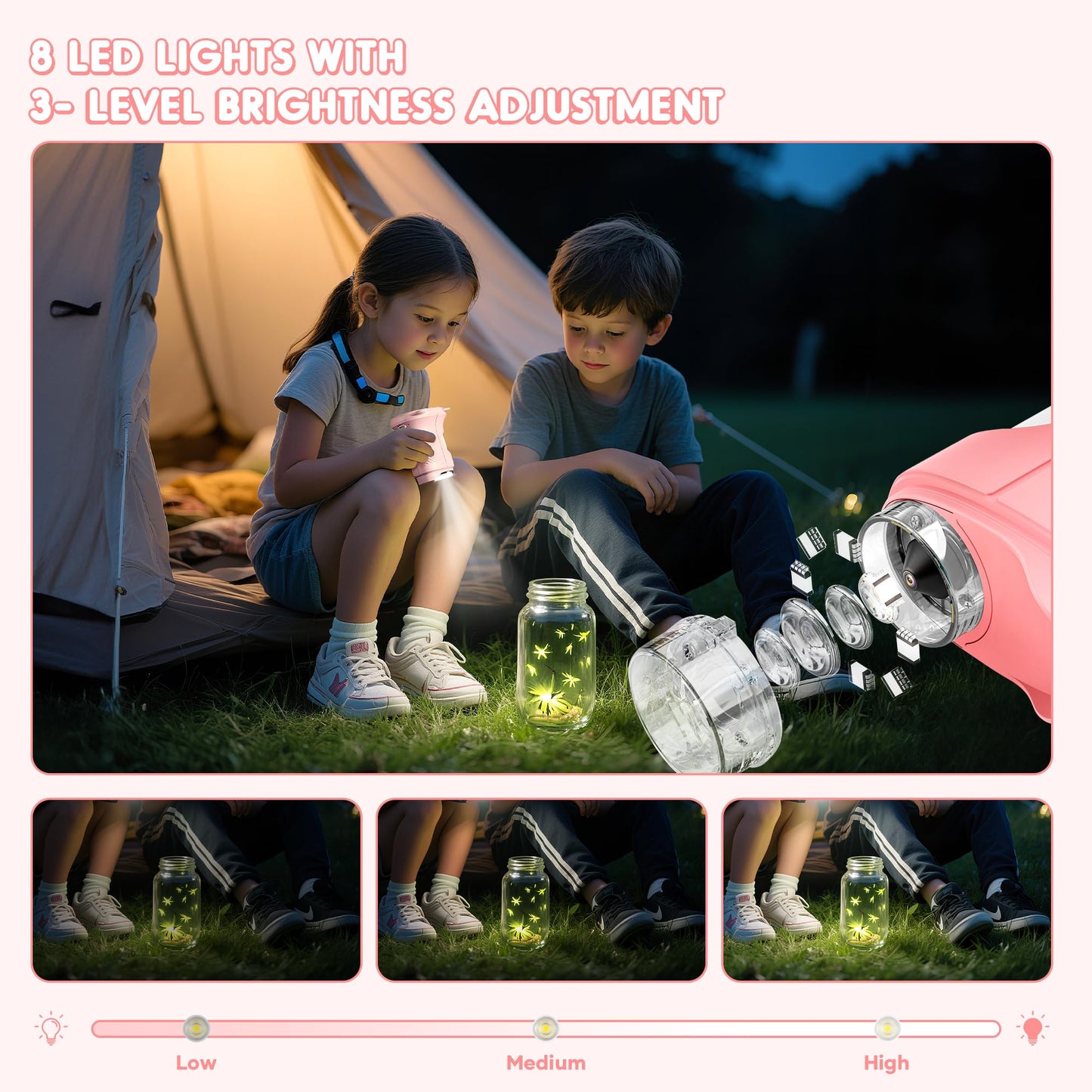 Nisumkey Wonderquest 1000X Handheld Digital Microscope – 2.0-Inch IPS Screen STEM Toy