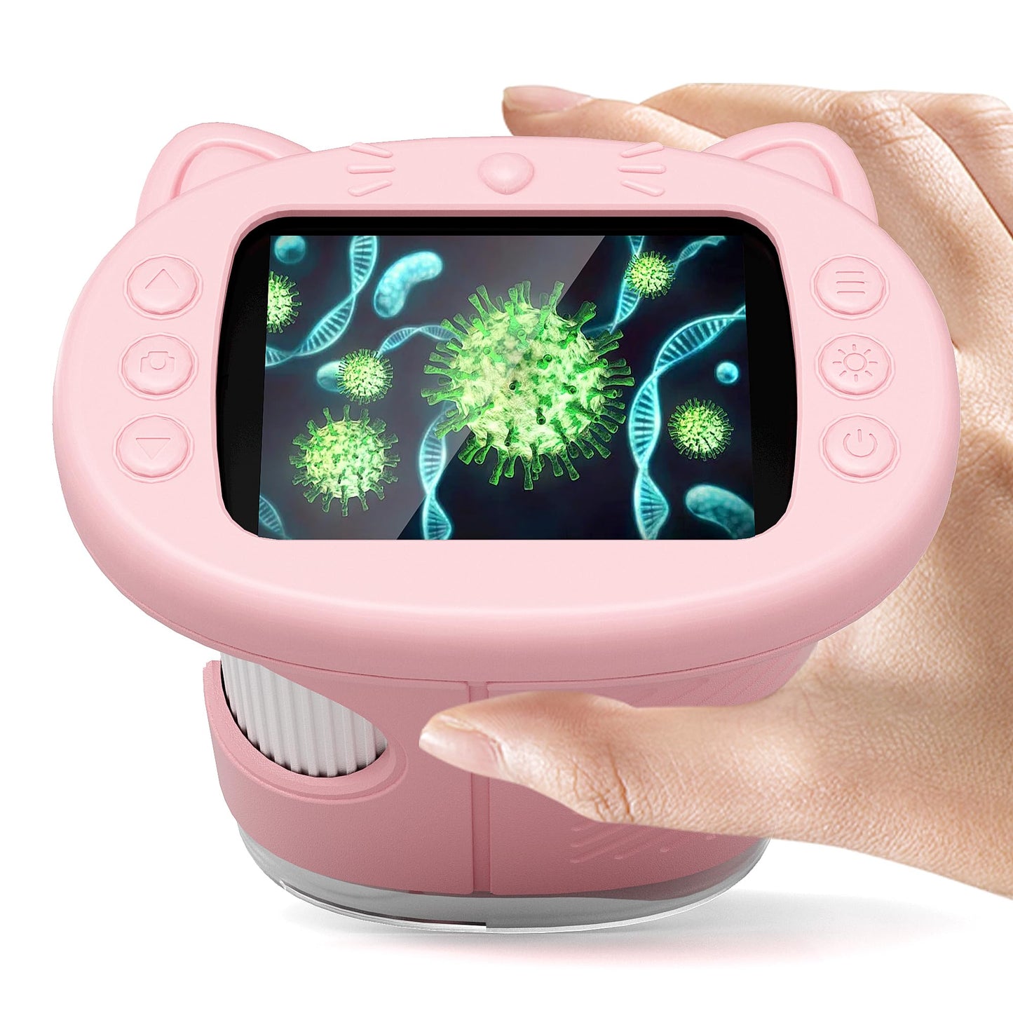Nisumkey Wonderquest 1000X Handheld Digital Microscope – 2.0-Inch IPS Screen STEM Toy