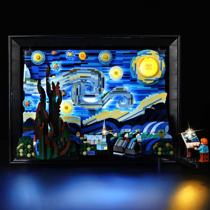 Nitemode LED Light Kit for Lego 21333 Starry Night – Vincent van Gogh Set Lighting