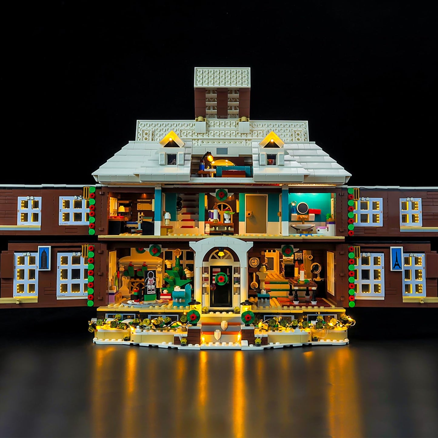 Nitemode Light Kit for Lego 21330 Home Alone – Remote Window Lights + Built-in Sound Module (Lights Only)