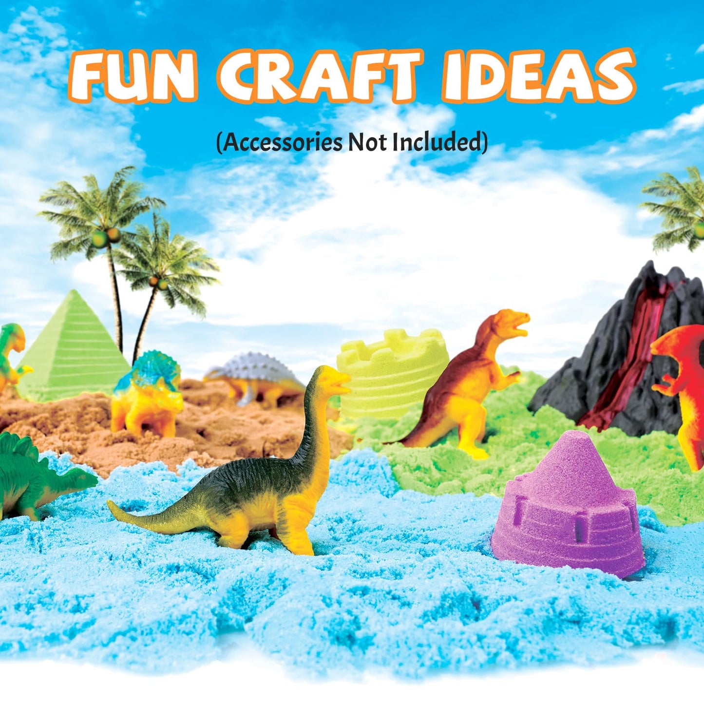 NiToy FlexiSand Value Pack – 19 lb 10-Color Moldable Sand for Kids 3+ (Never Dries Out)