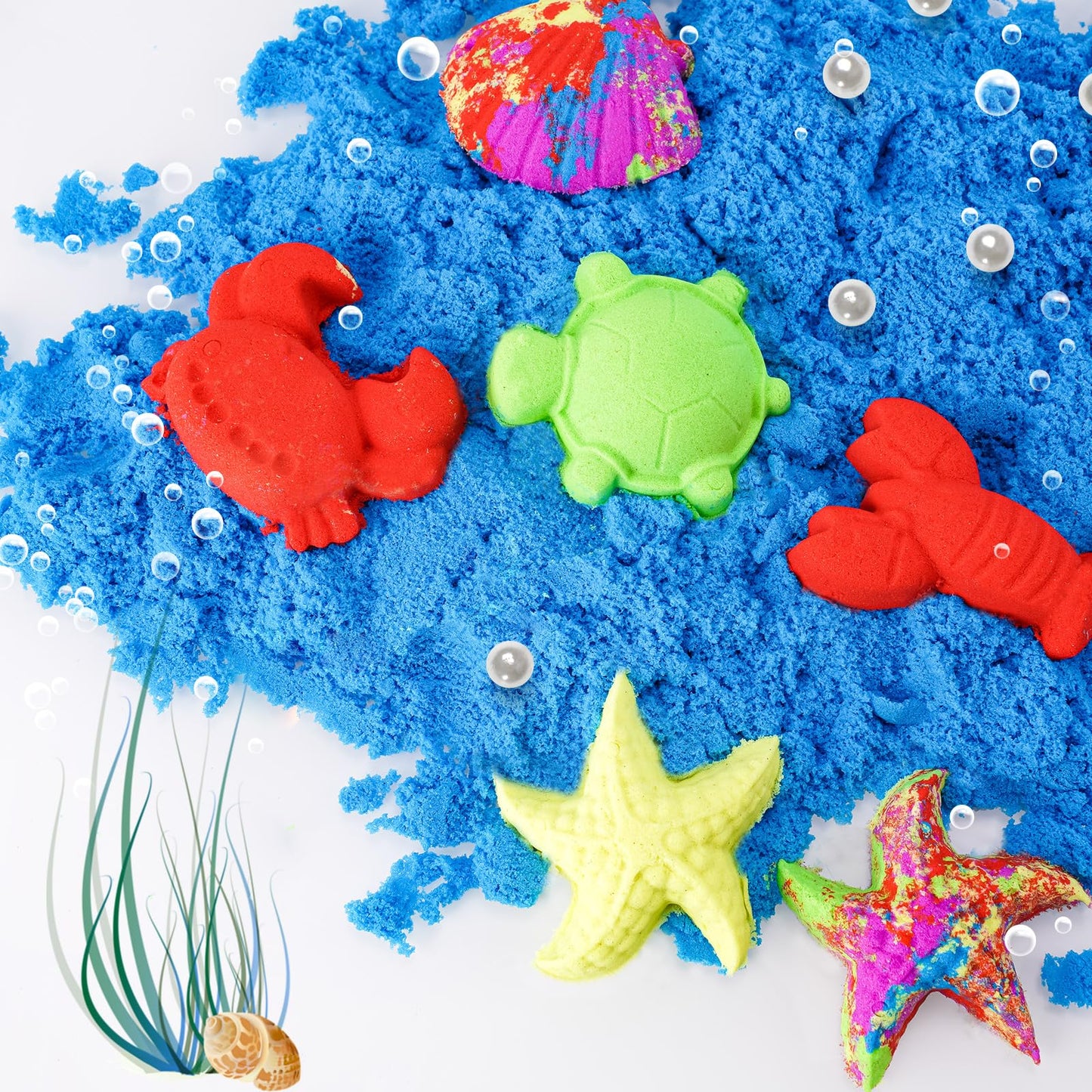 NiToy FlexiSand 2.2Lbs Red – Never Dries Out Sensory Sand for Kids 3+
