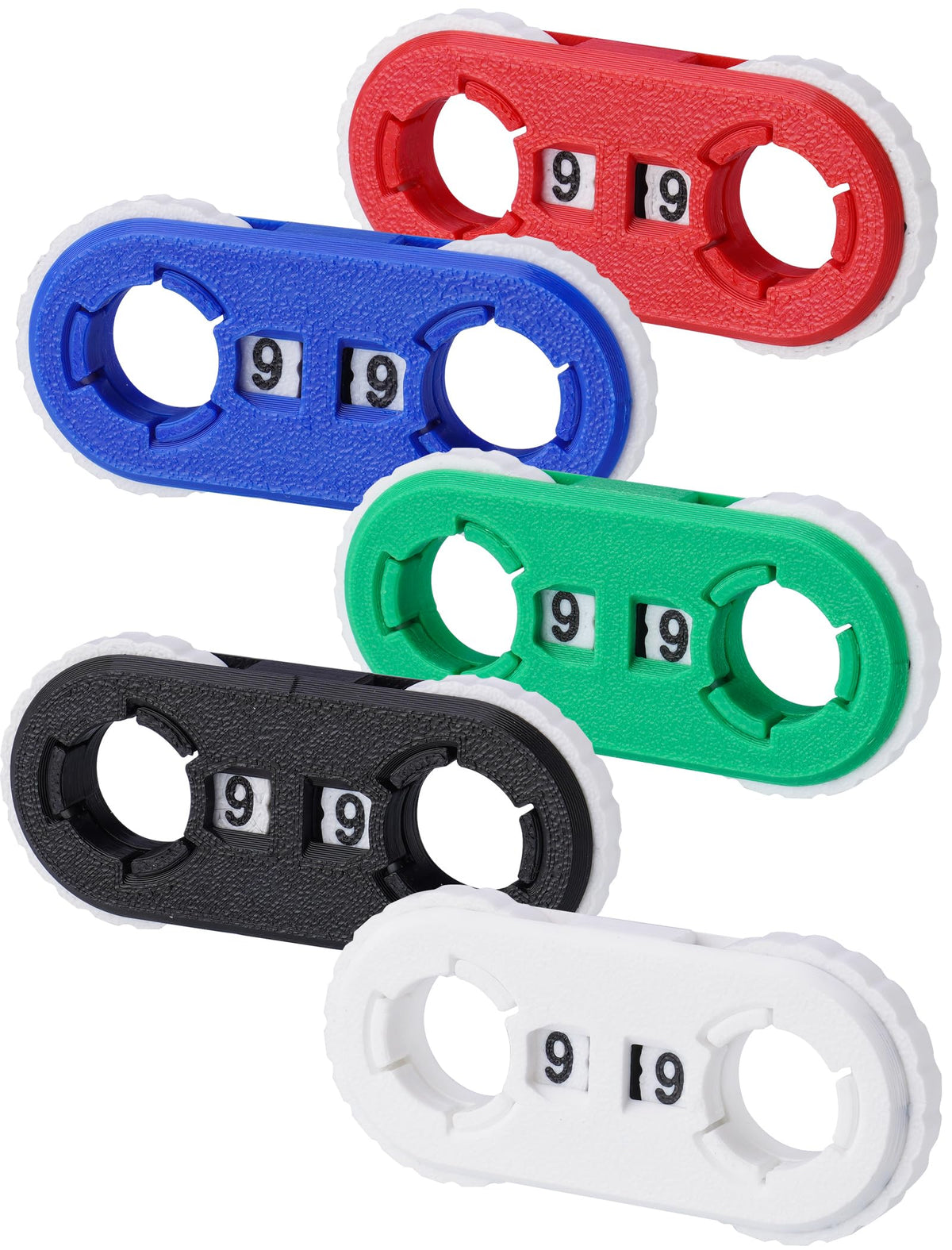 NiToy 5-Pcs MTG Life Counter with Plastic Box | Dual-Dial 0–99 Life Tracker