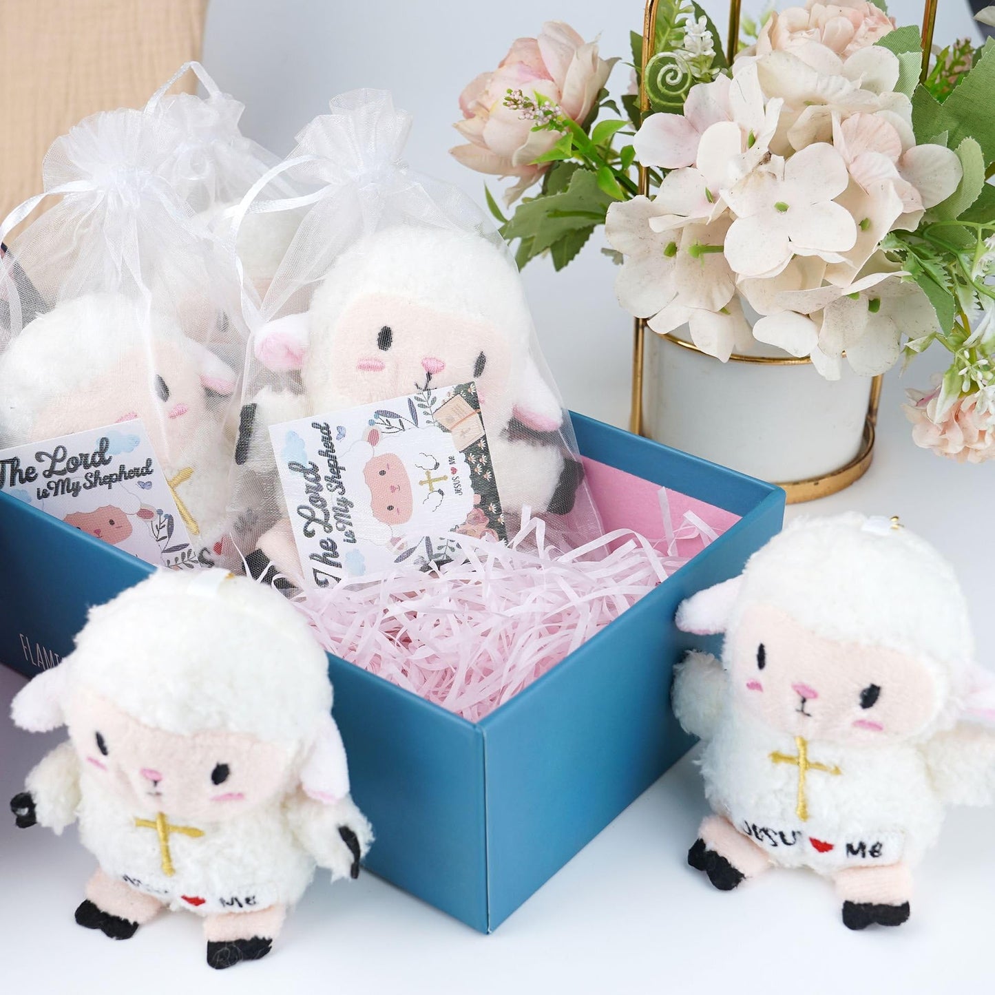 NIUBEHOHO Lamb Plush Sheep Toy – 3 Pack Religious Gifts for Kids