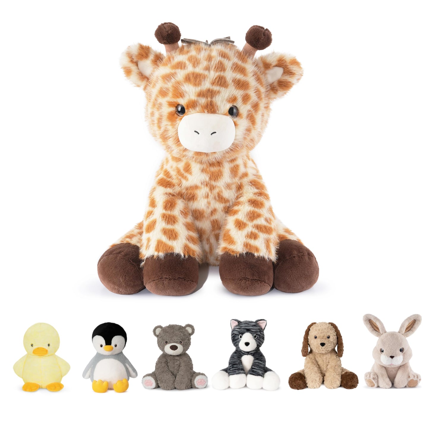 Niuniu Daddy 14-Inch Giraffe Weighted Plush — 3.5 lb Hugging Body Pillow