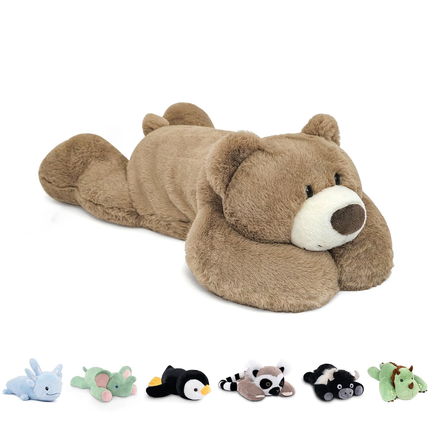 Niuniu Daddy 24-Inch Weighted Teddy Bear | 5-Pound Large Plush Body Pillow