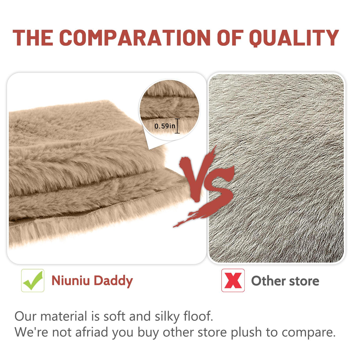 Niuniu Daddy 24-Inch Weighted Teddy Bear | 5-Pound Large Plush Body Pillow