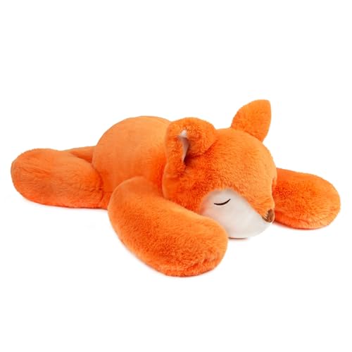 Niuniu Daddy 20-inch Giant Fox Weighted Plush – 3.3 lb Sensory Body Pillow