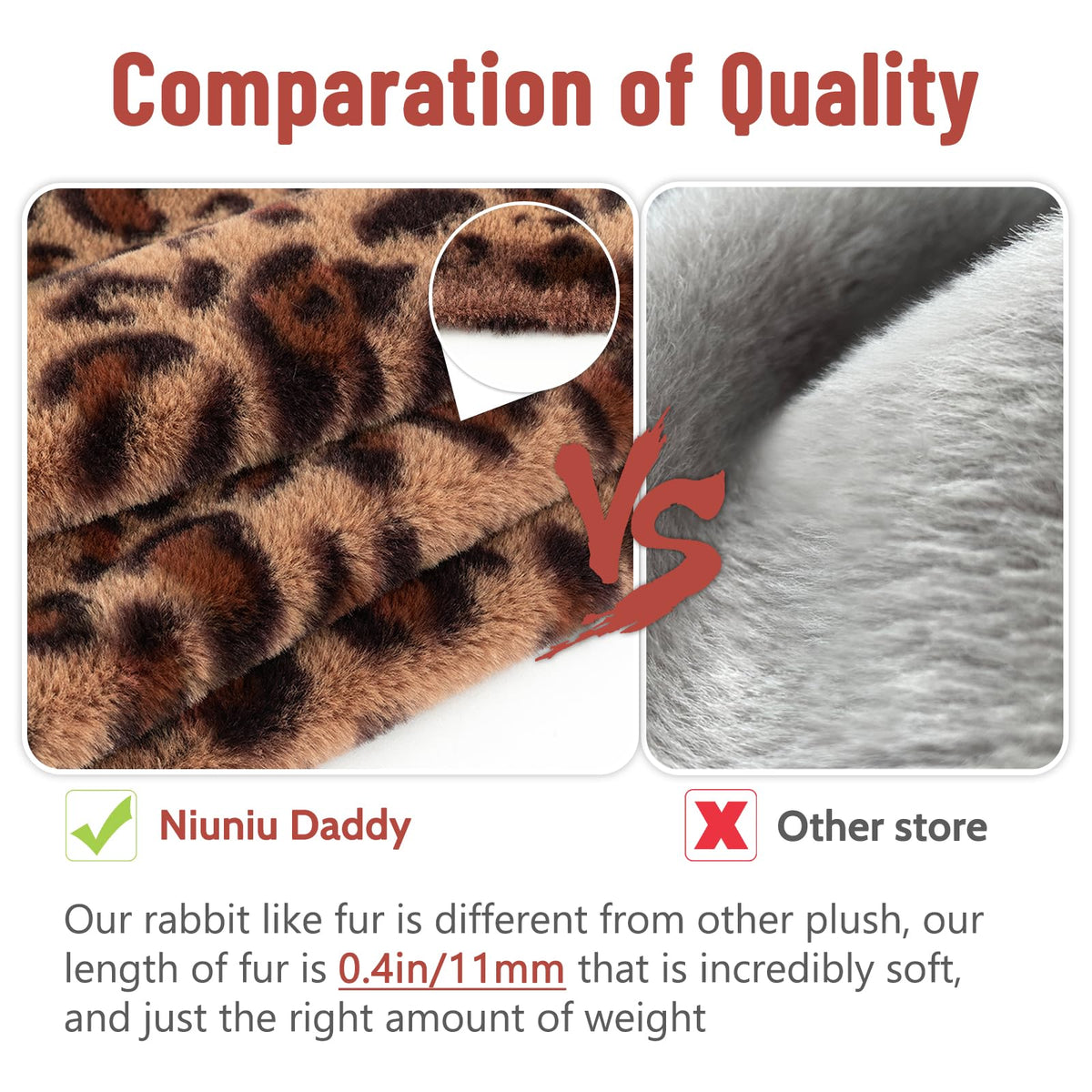 Niuniu Daddy 24-Inch Leopard Weighted Plush - 5-Pound Hugging Companion for Kids & Adults