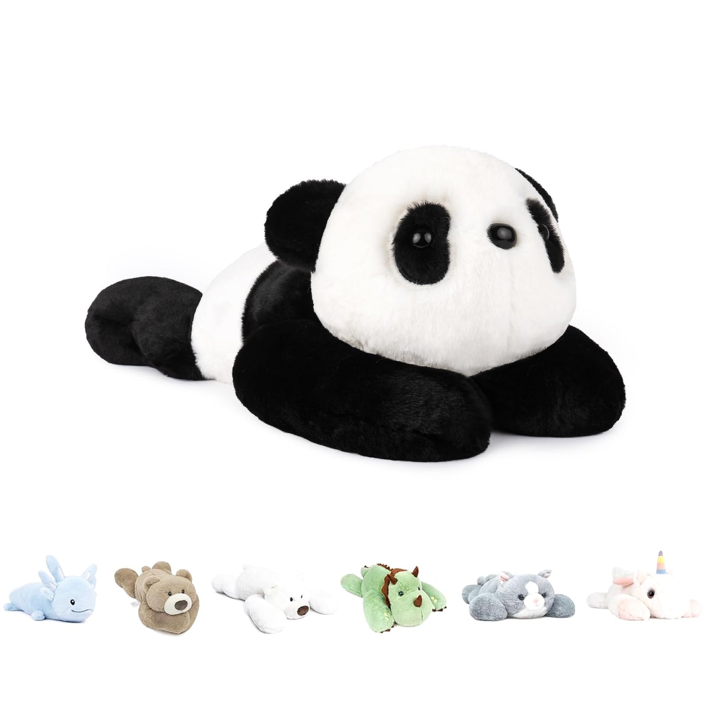 Niuniu Daddy 20-inch Panda Weighted Plush — 3.3 lb Heavy Beads Body Pillow for Kids & Adults