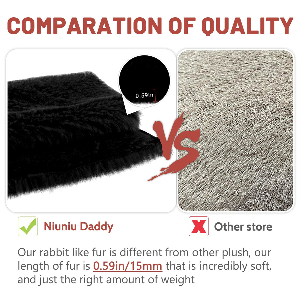 Niuniu Daddy 20-Inch Red Panda Weighted Plush Toy | 3.3 lb Pillowfort Plush for Kids & Adults