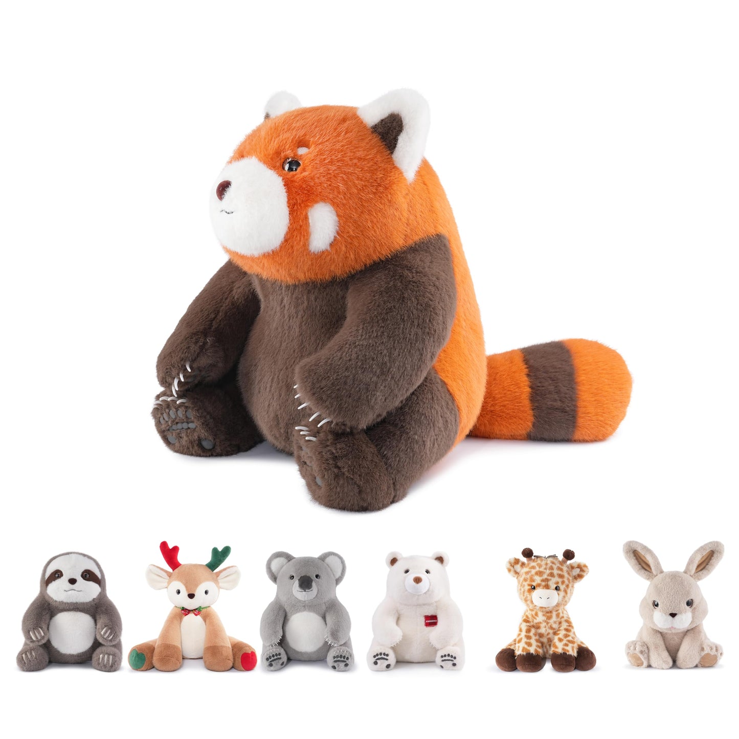 Niuniu Daddy 14-inch Red Panda Weighted Plush – 3.5 lb Huggable Pillow & Decor