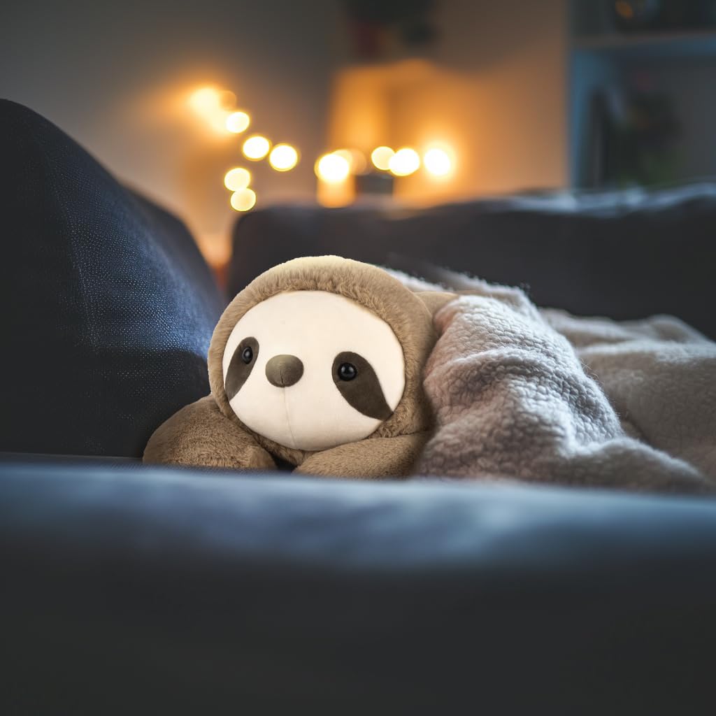 Niuniu Daddy 20-Inch Weighted Sloth Plush | 3.3 lb Cozy Lap Toy for Adults & Kids