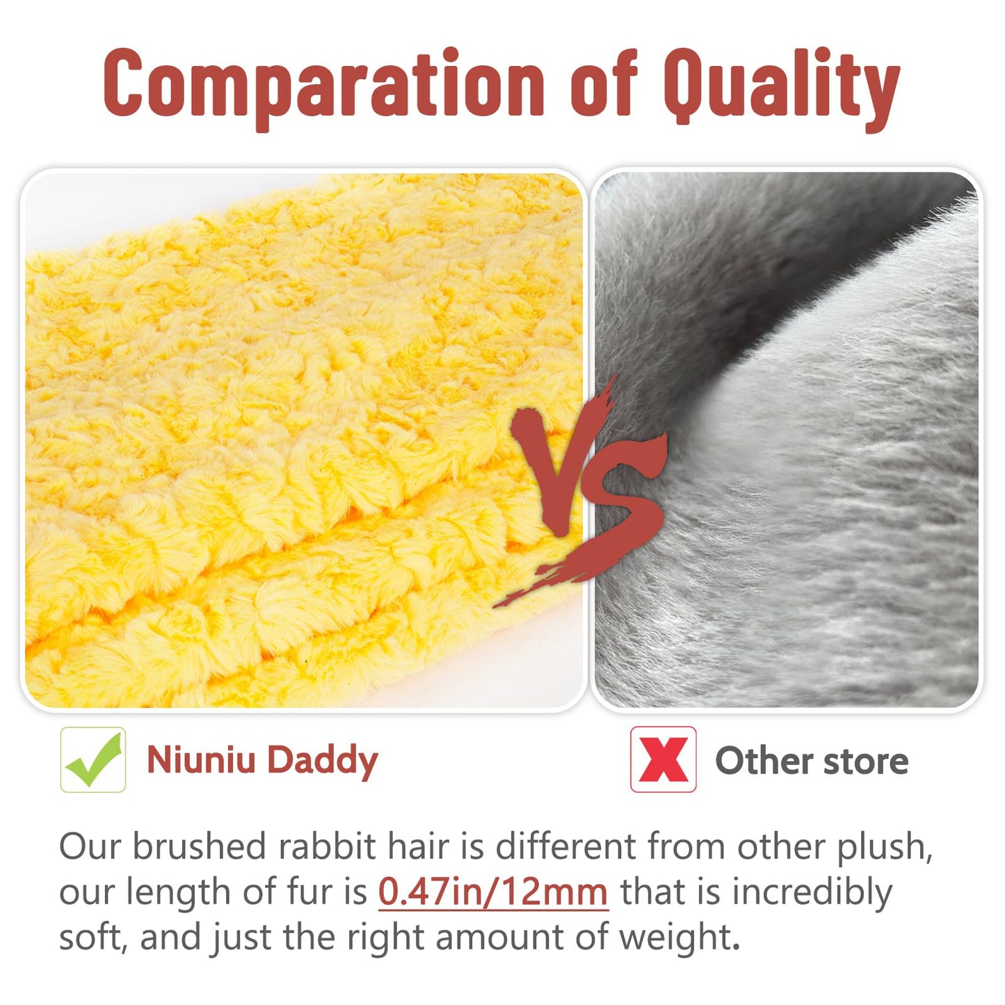 Niuniu Daddy 20\" Weighted Duck Plush – 3.3 lb Giant Yellow Duck, Soft Fur, Large Body Pillow