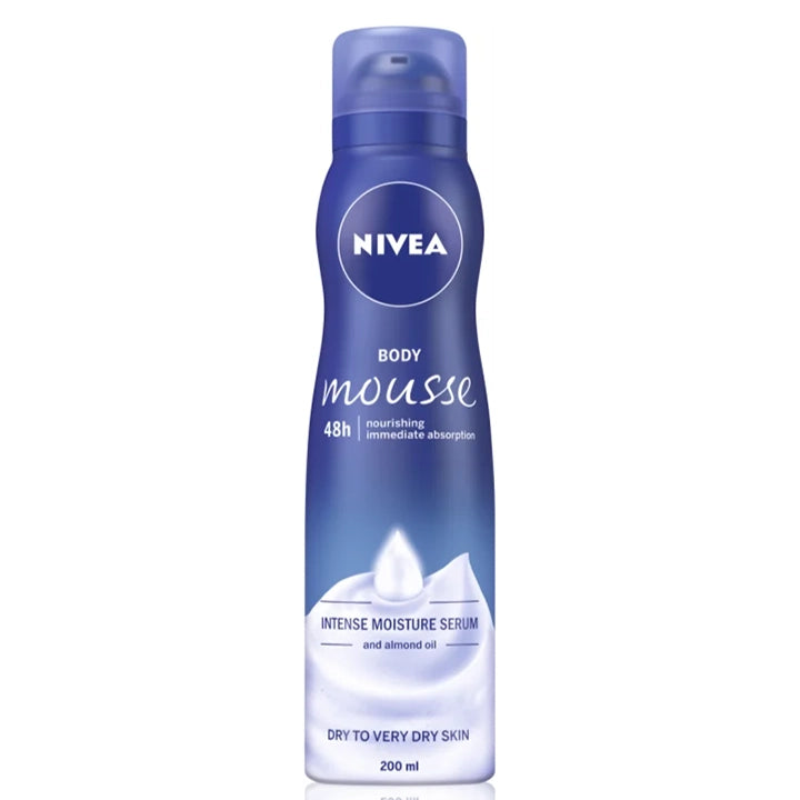Nivea Body Mousse Instant Hydration for Silky Soft Skin 200 ml/6.76 oz