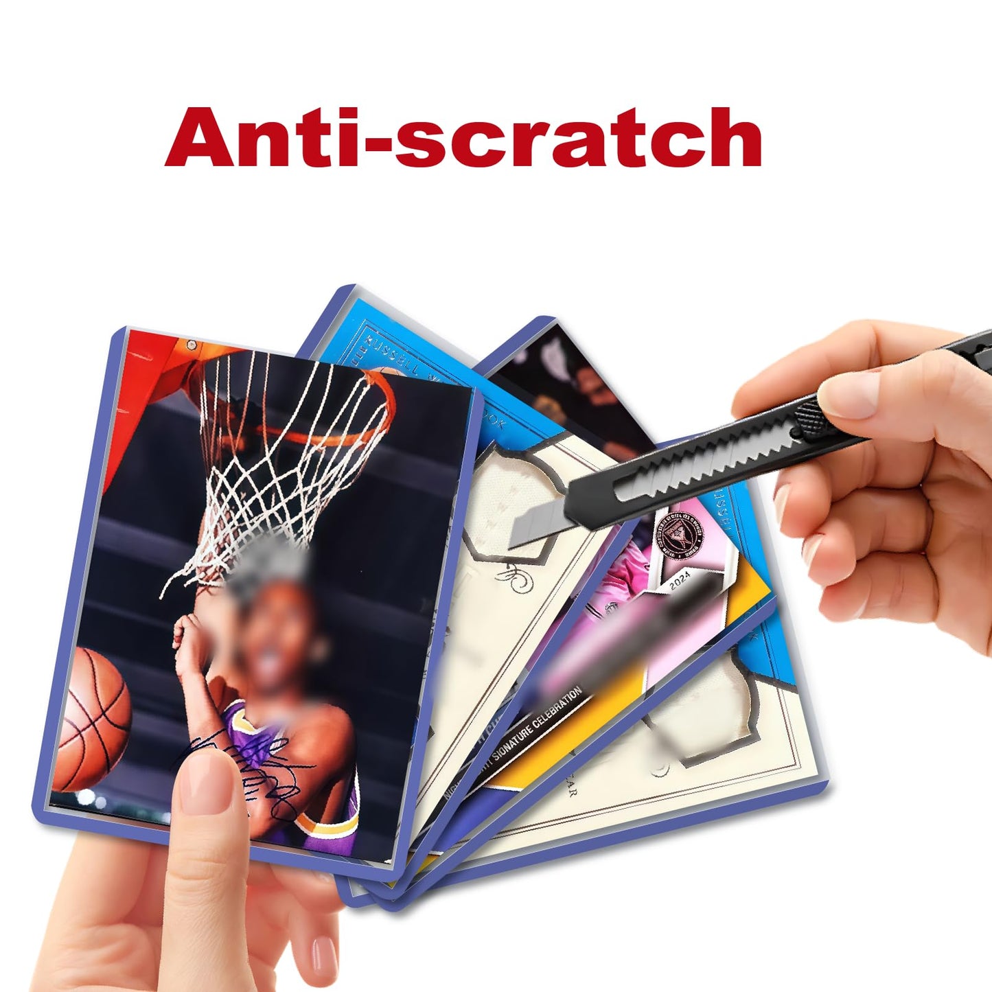 NIXITLO 1000 Card Protectors: 500 Hard Sleeves + 500 Soft Sleeves for Baseball, Football, MTG