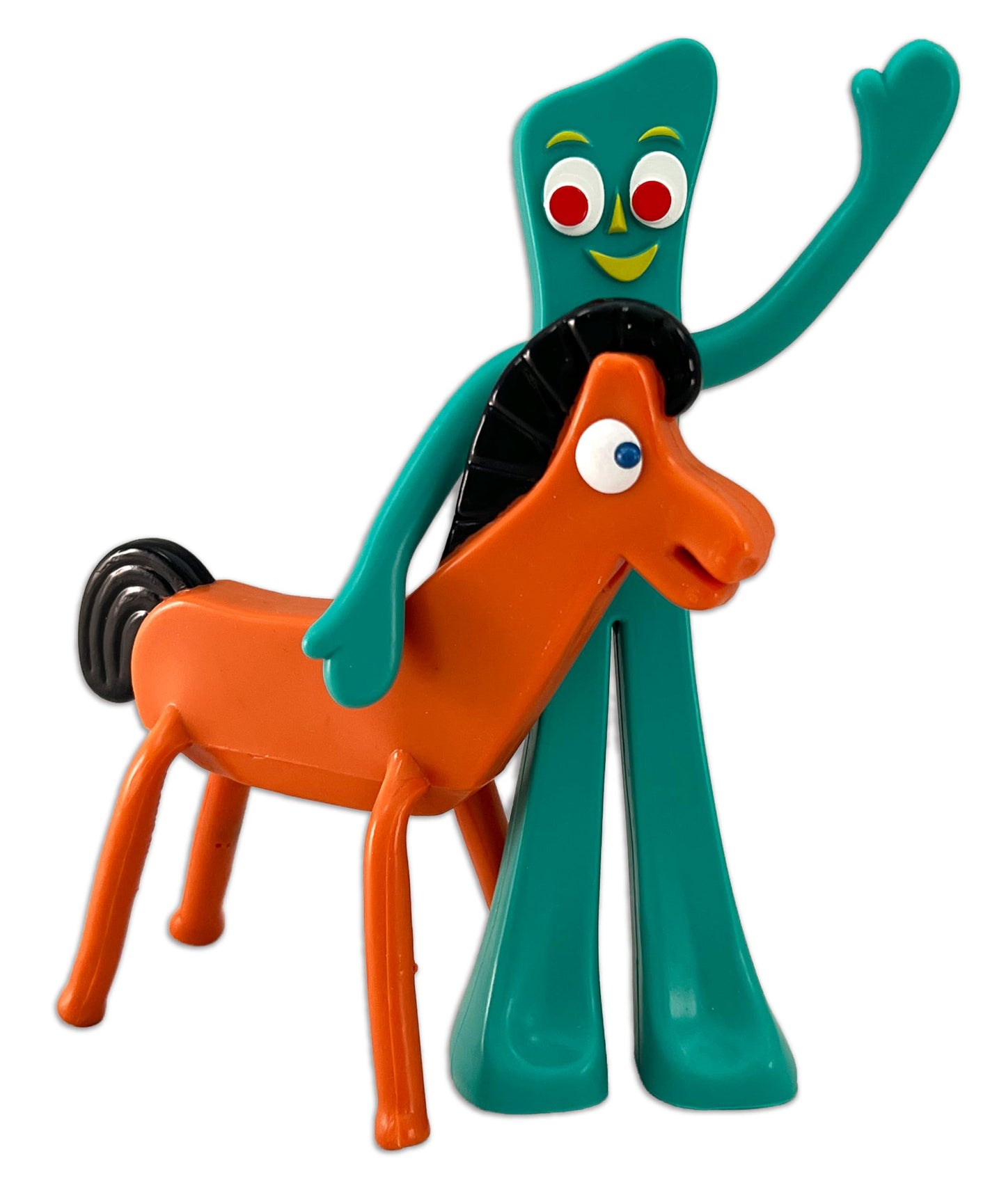 NJ Croce Gumby & Pokey 6-Inch Bendable Figures – Poseable Nostalgic Duo