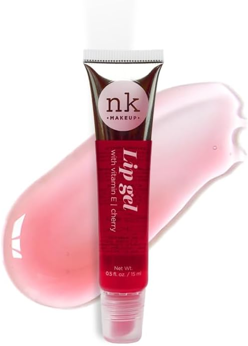 Nicka K New York NK Vitamin E Lip Gloss Gel - Shiny & Nourishing for Luscious Lips (Cherry, 15ml/0.51oz - Pack of 3)